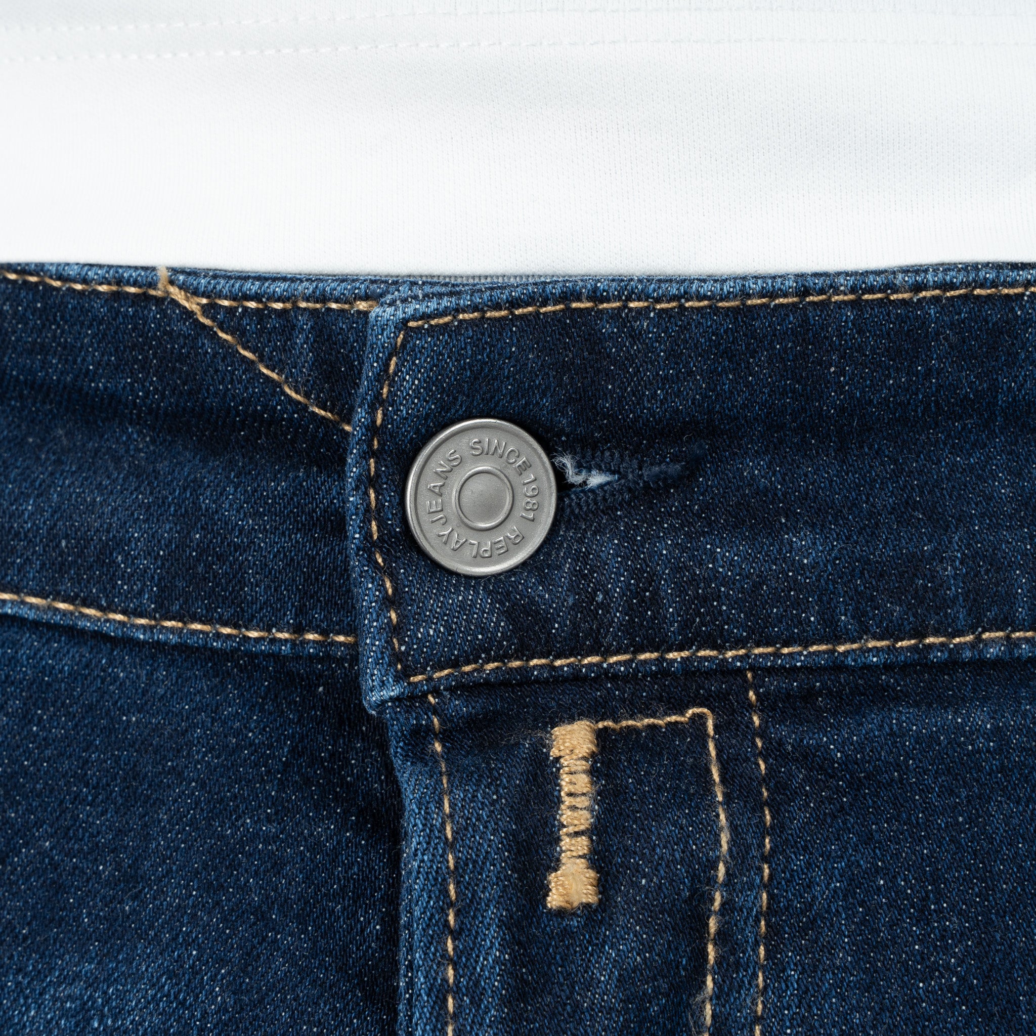 Replay Jeans Donkerblauw | Grover Straight Fit