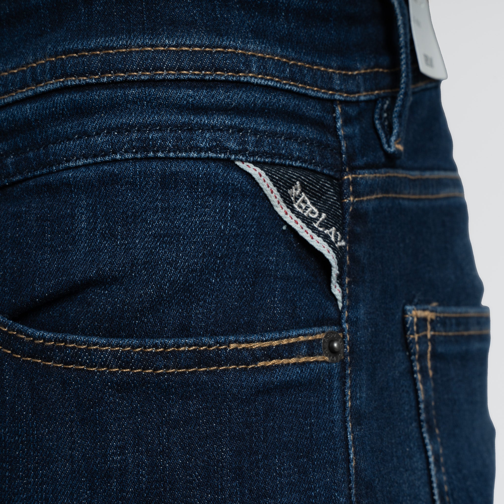 Replay Jeans Donkerblauw | Grover Straight Fit