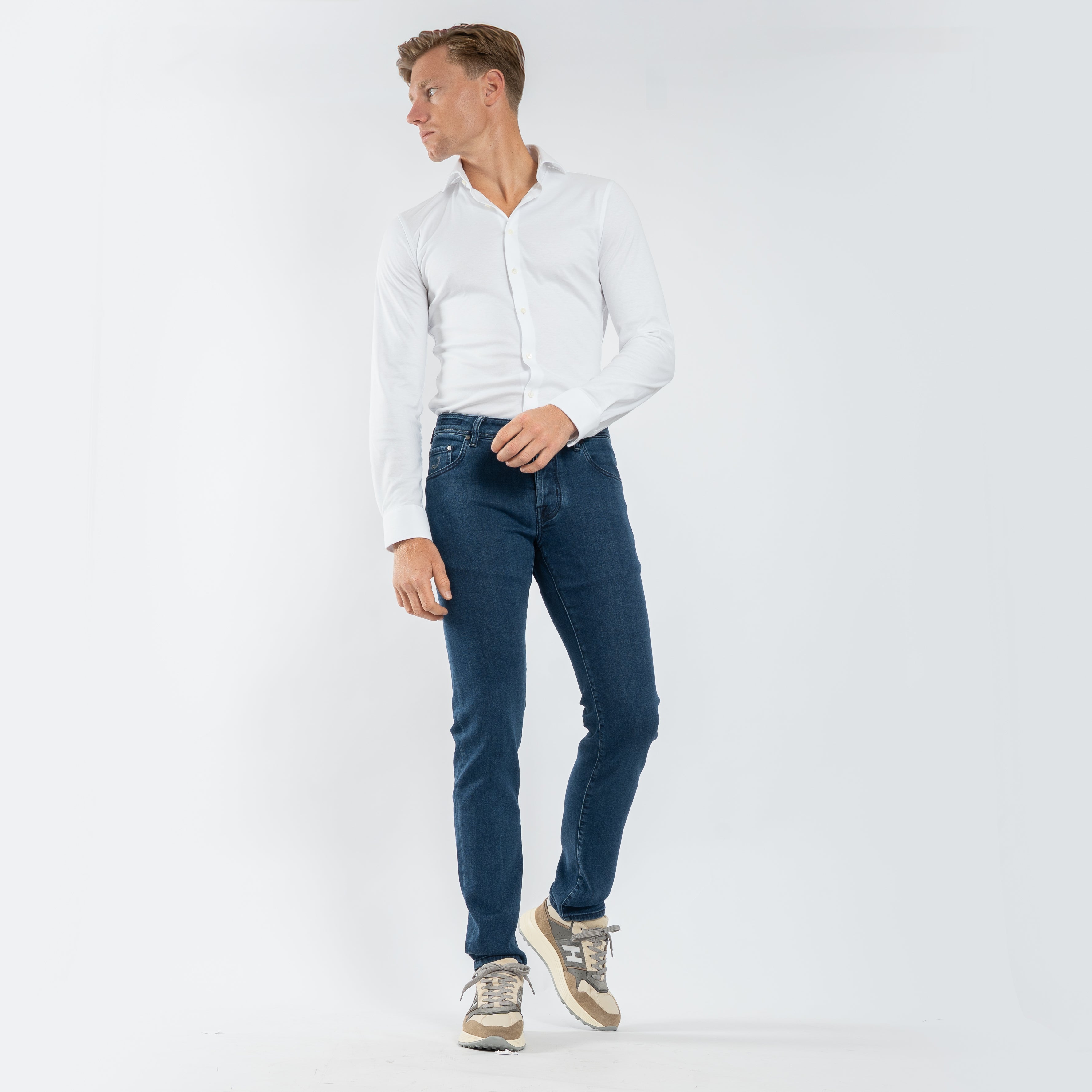 Jacob Cohen Jeans Donkerblauw | Nick Slim