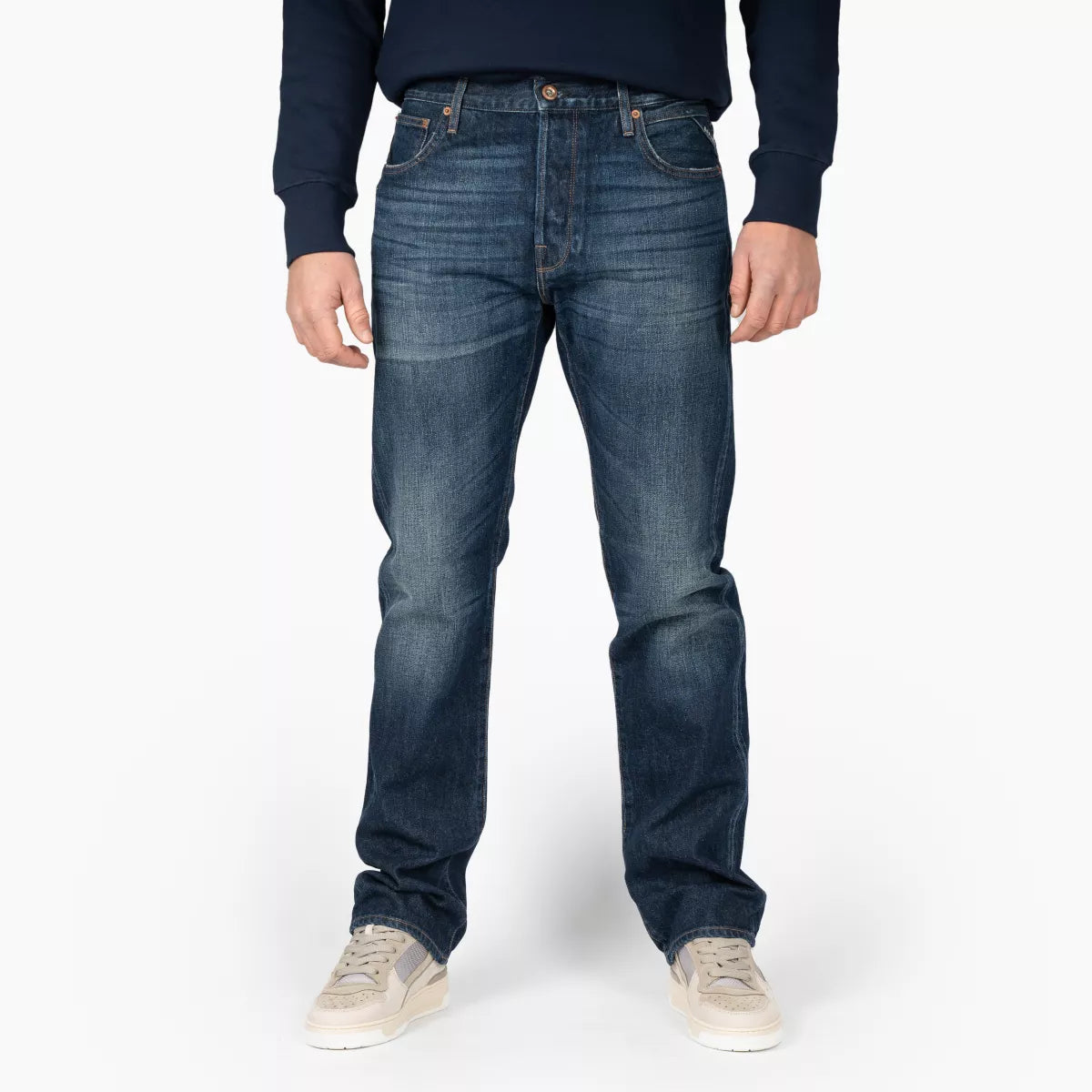 Replay Jeans Donkerblauw | Sartoriale Relaxed Fit