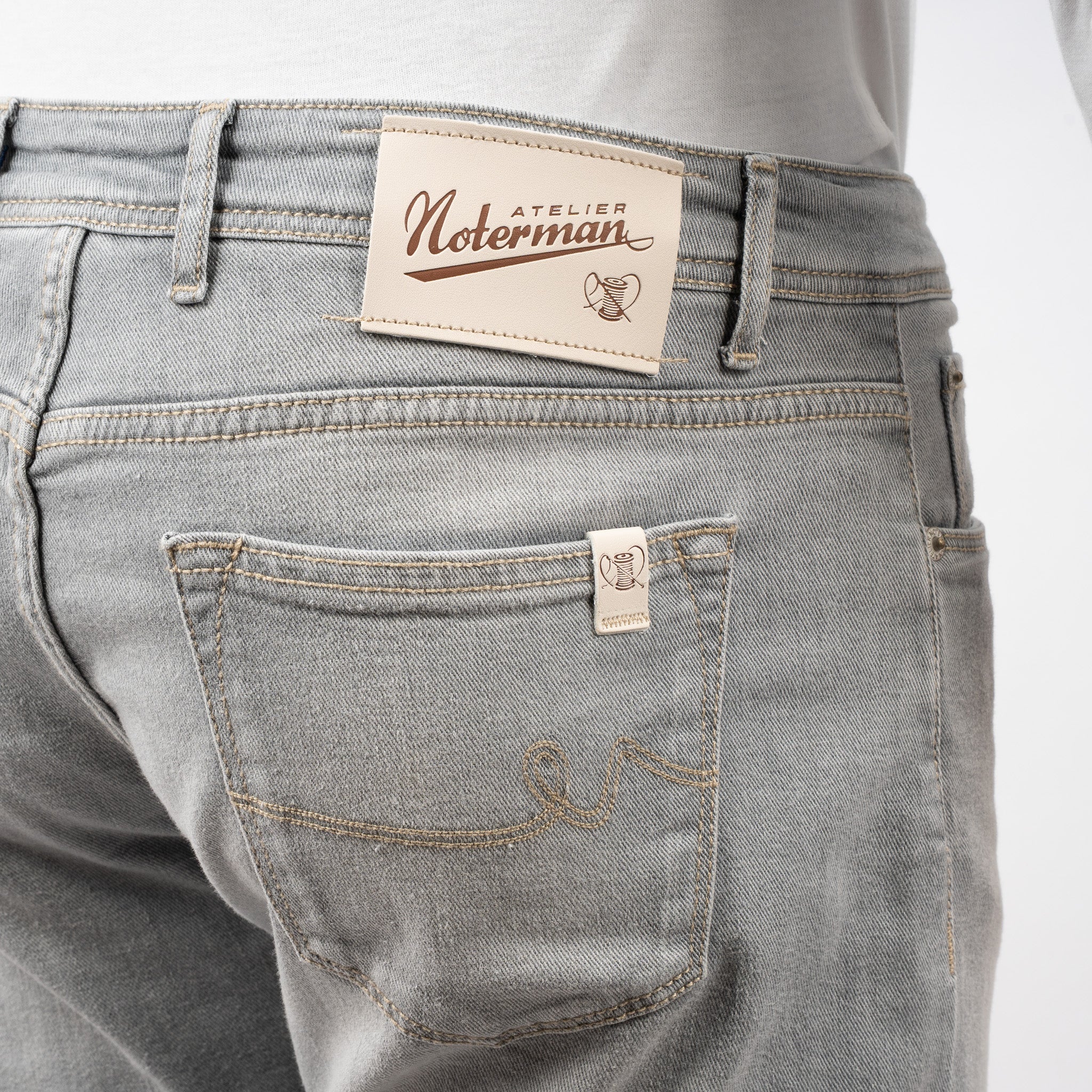 Atelier Noterman Jeans Grijs | Regular Fit
