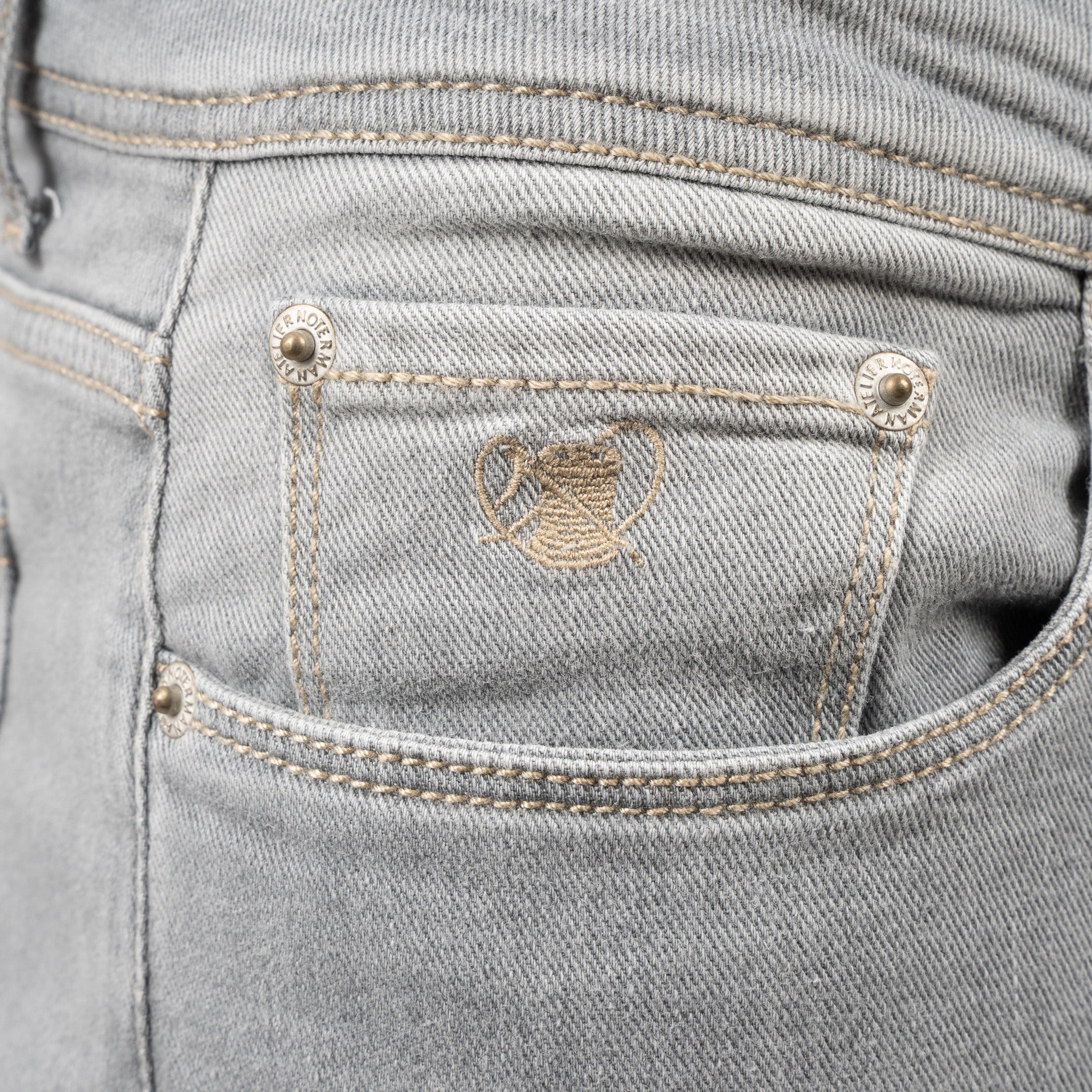 Atelier Noterman Jeans Grijs | Regular Fit
