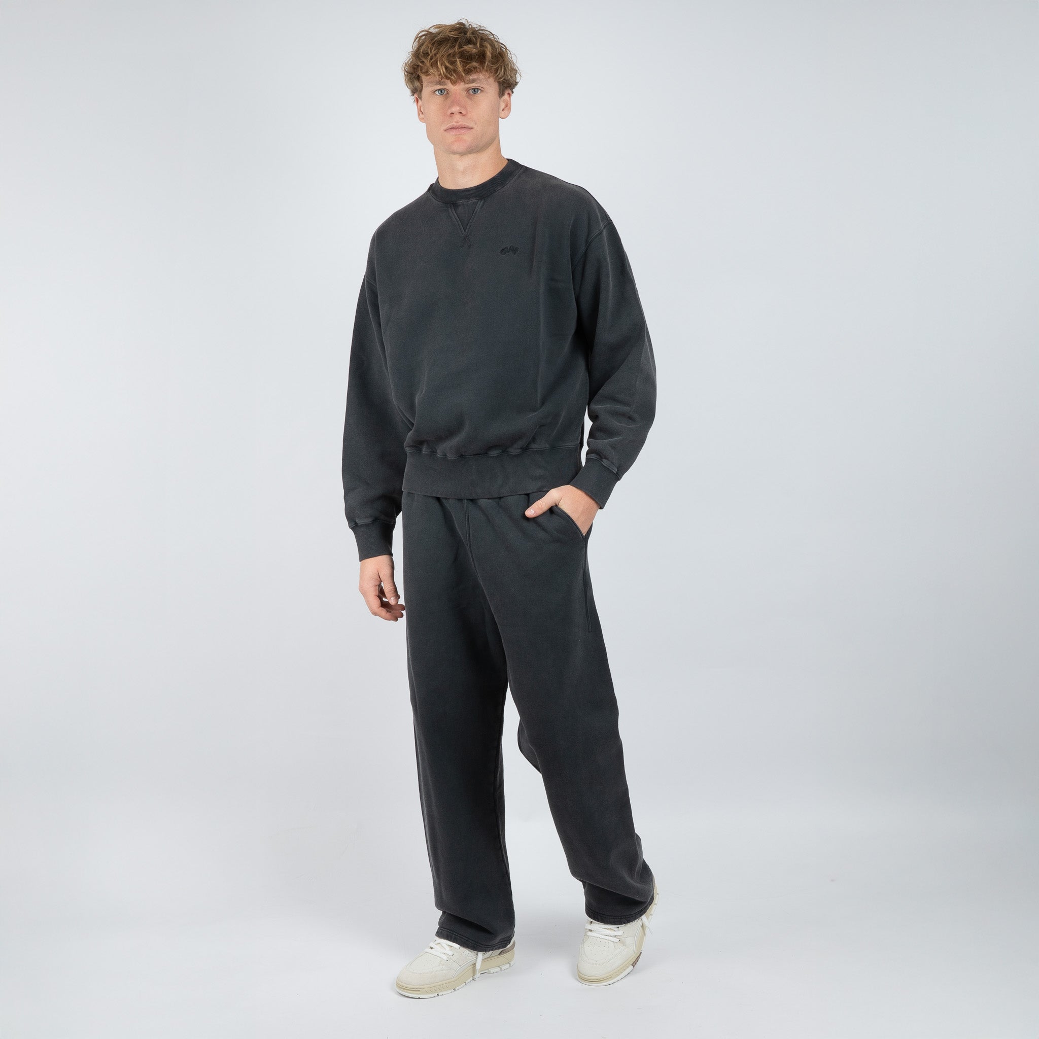 Olaf Joggingbroek Grijs | Washed Signature