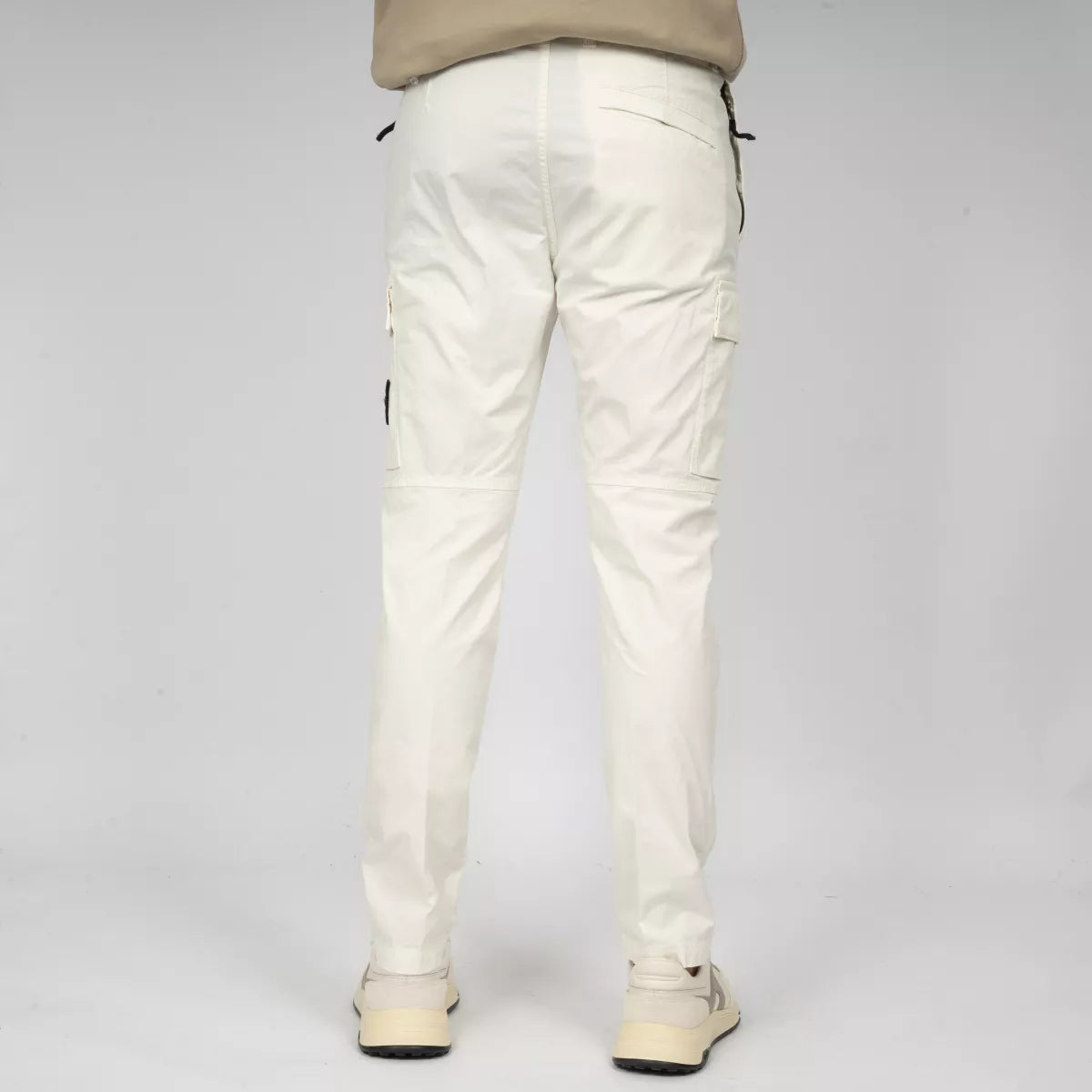 Stone Island Cargopants Ivoor Wit | Supima Cotton Twill