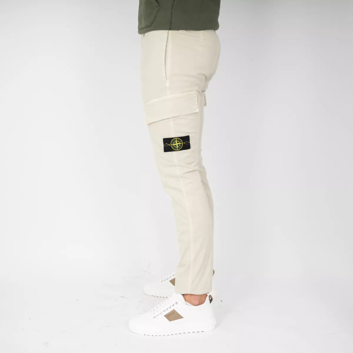 Stone Island cargopants off-white | 301L1 STRETCH BROKEN TWILL