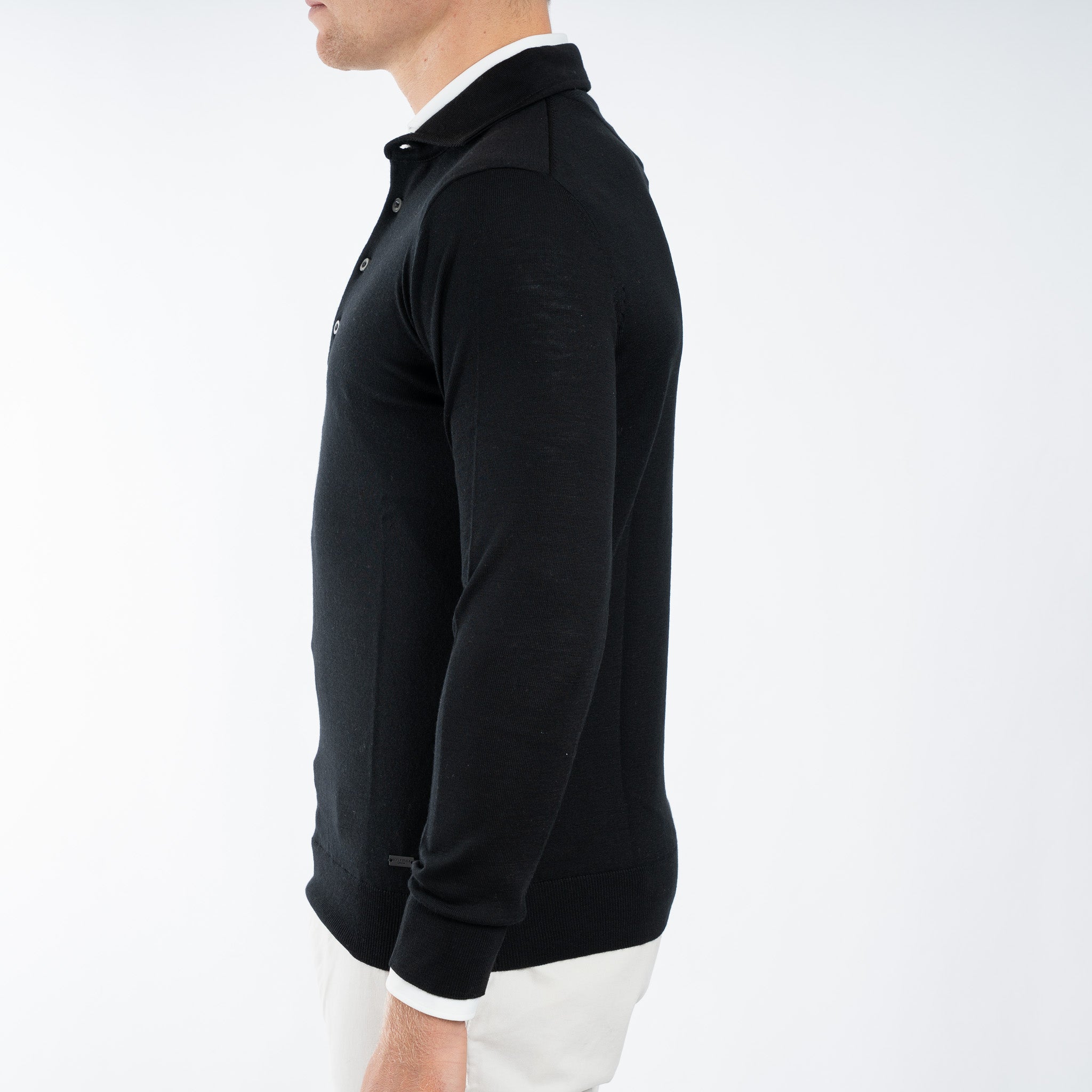 SEVEN DIALS Gebreide Polotrui Zwart | Cooper