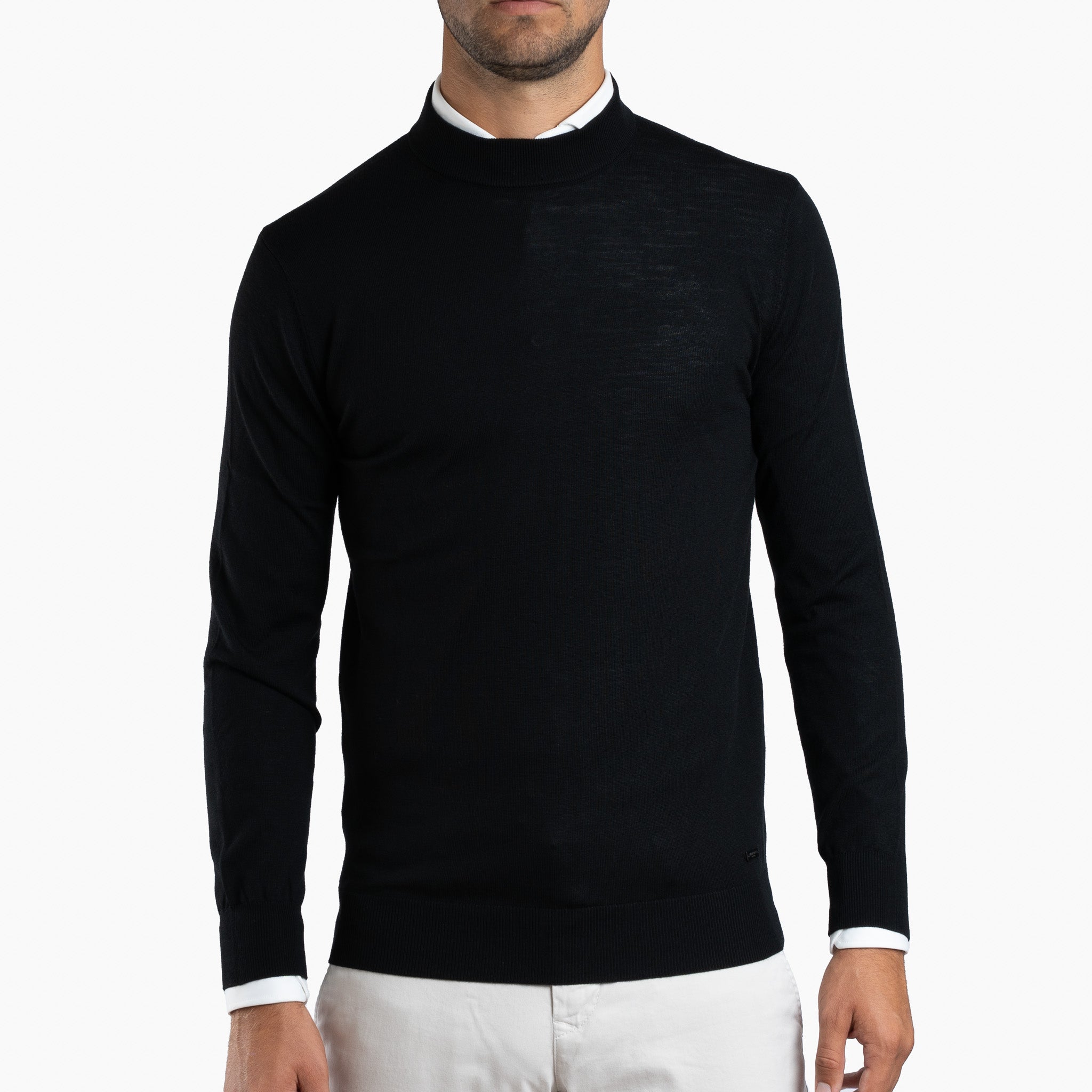 SEVEN DIALS Gebreide Turtleneck Trui Zwart | Goy