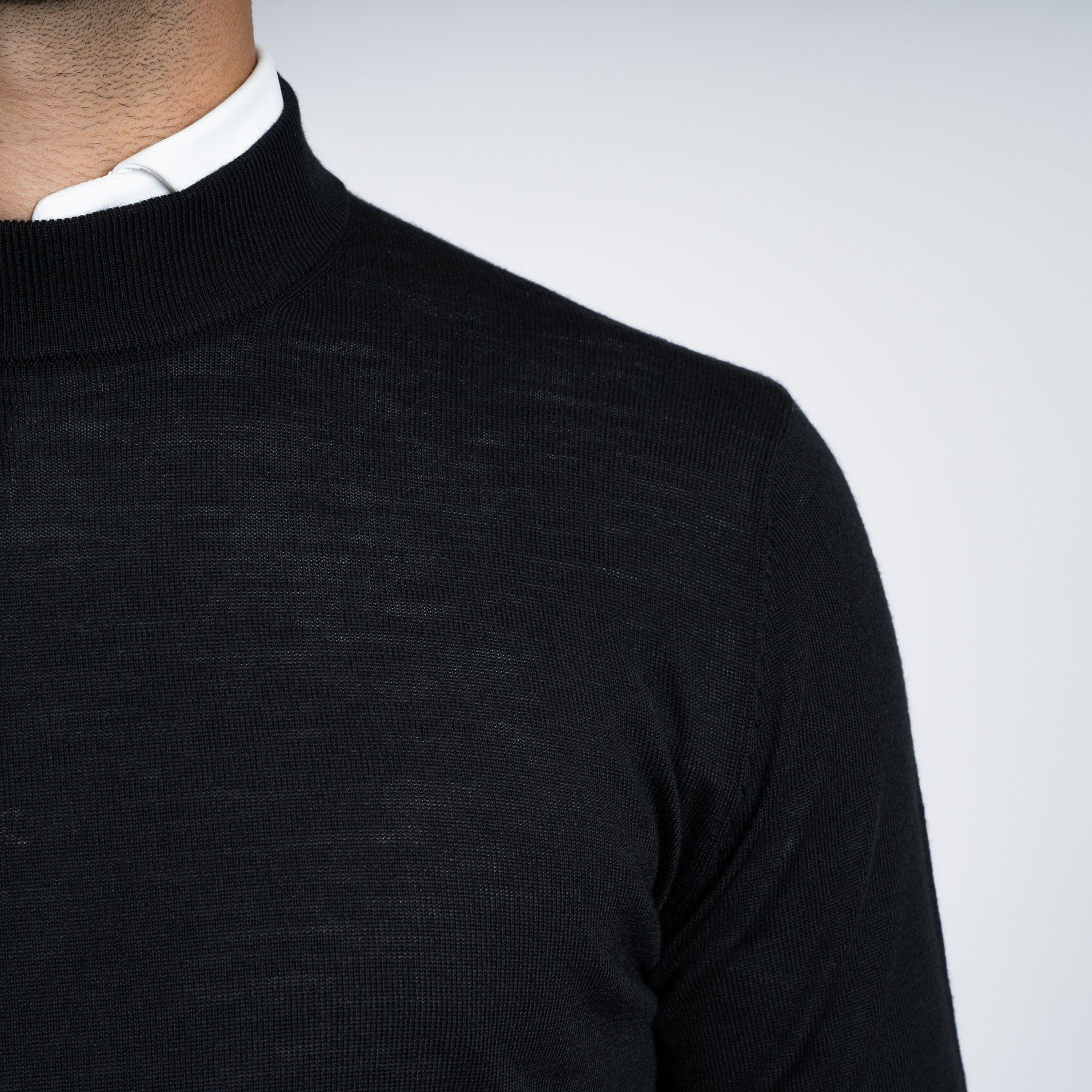 SEVEN DIALS Gebreide Turtleneck Trui Zwart | Goy