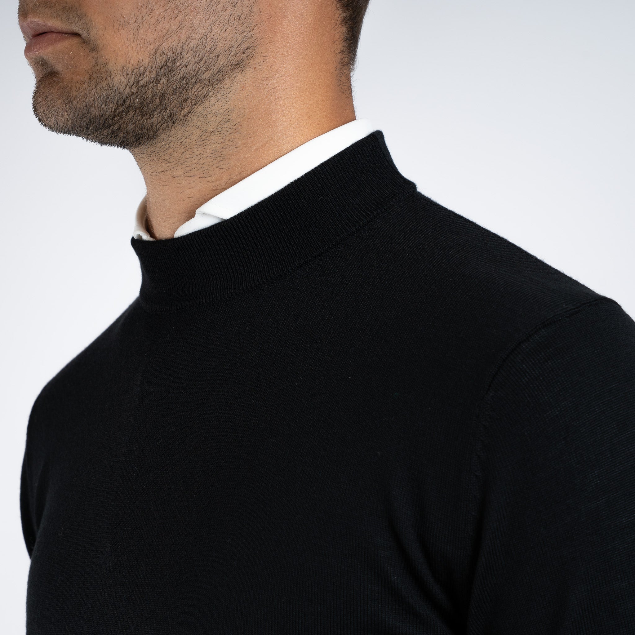 SEVEN DIALS Gebreide Turtleneck Trui Zwart | Goy
