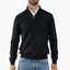 Gran Sasso Gebreide Trui met Rits Zwart | Extrafine Merino