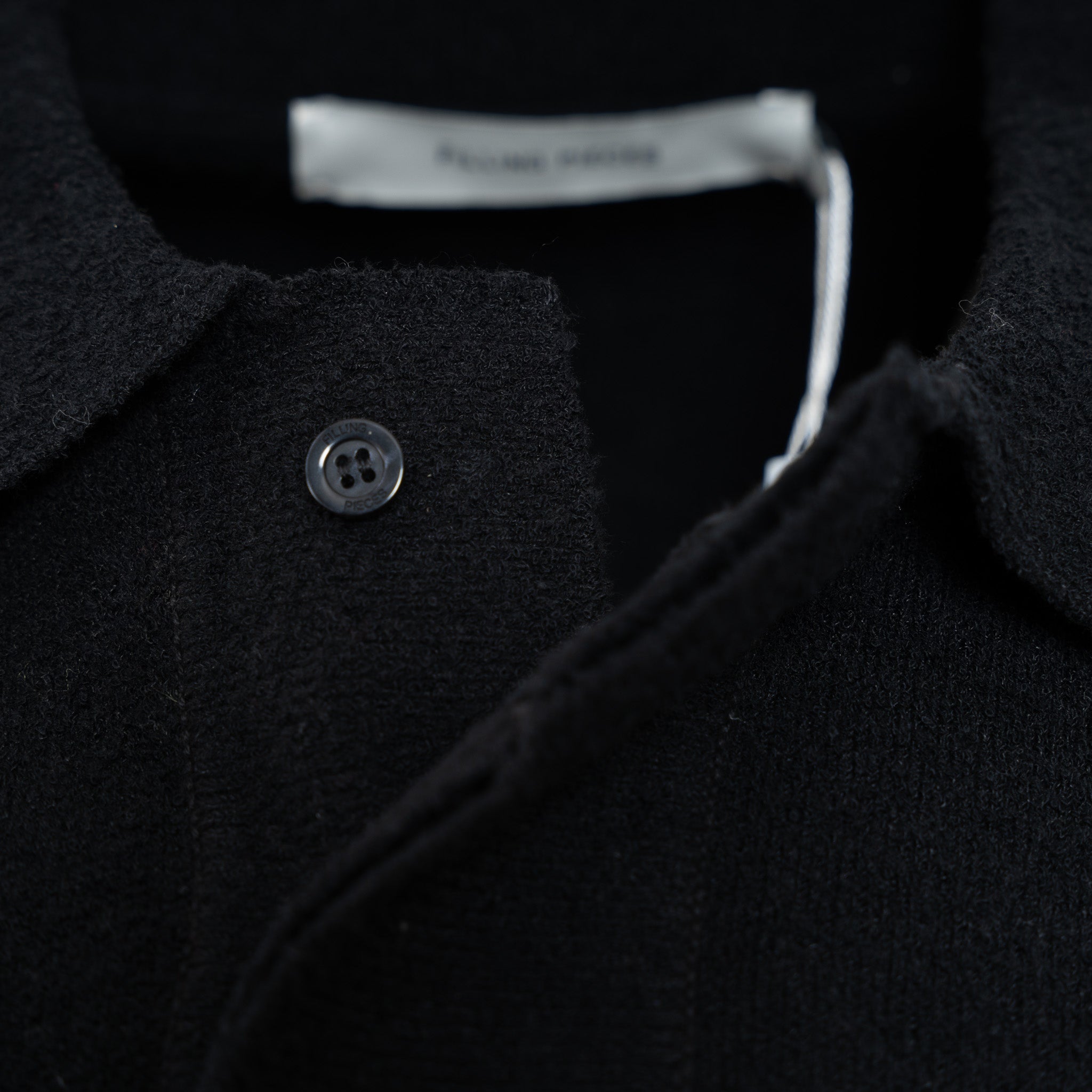 Filling Pieces Gebreide Trui Zwart | Knit Shirt Boucle