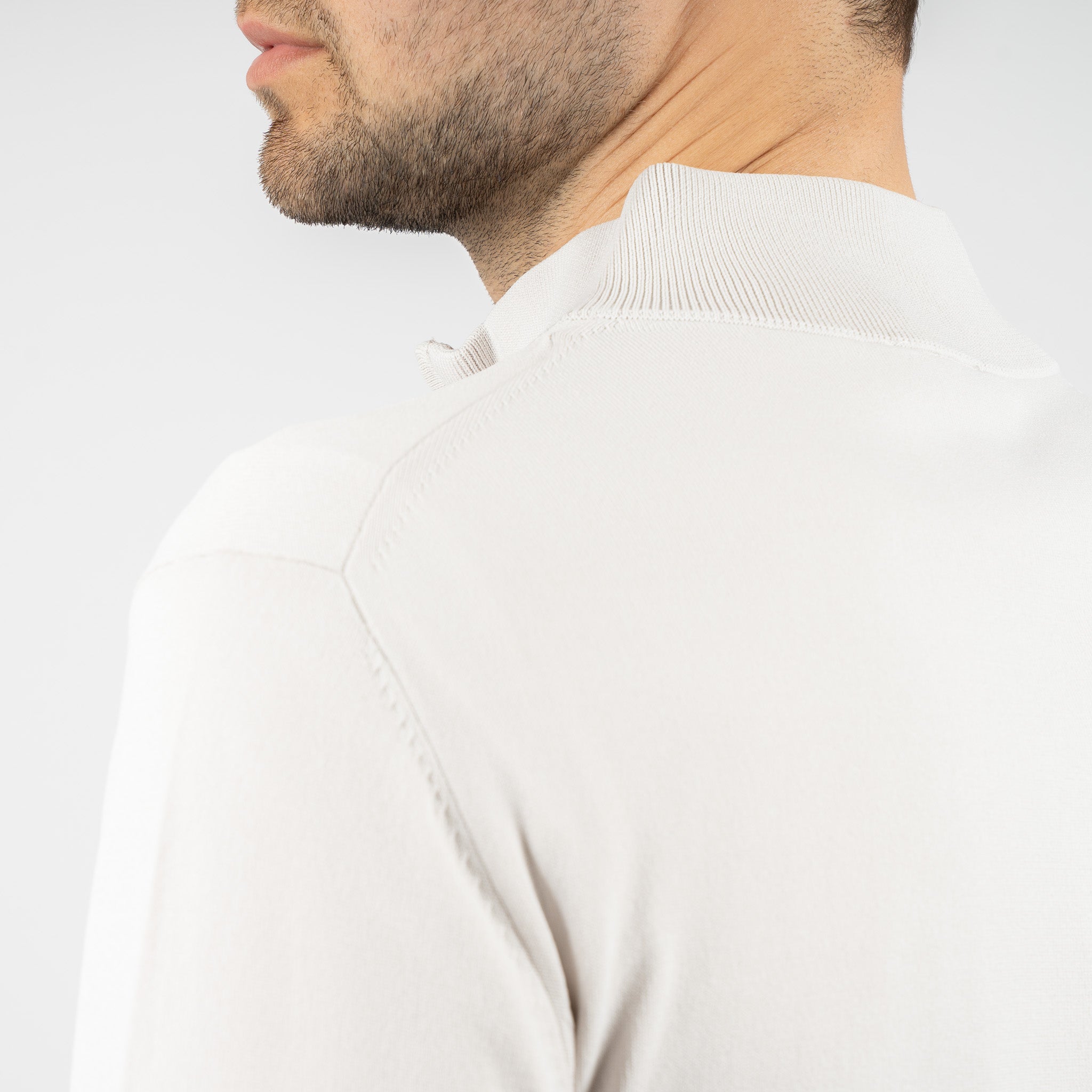 SEVEN DIALS Technische Trui met Rits Lichtgrijs | Spike