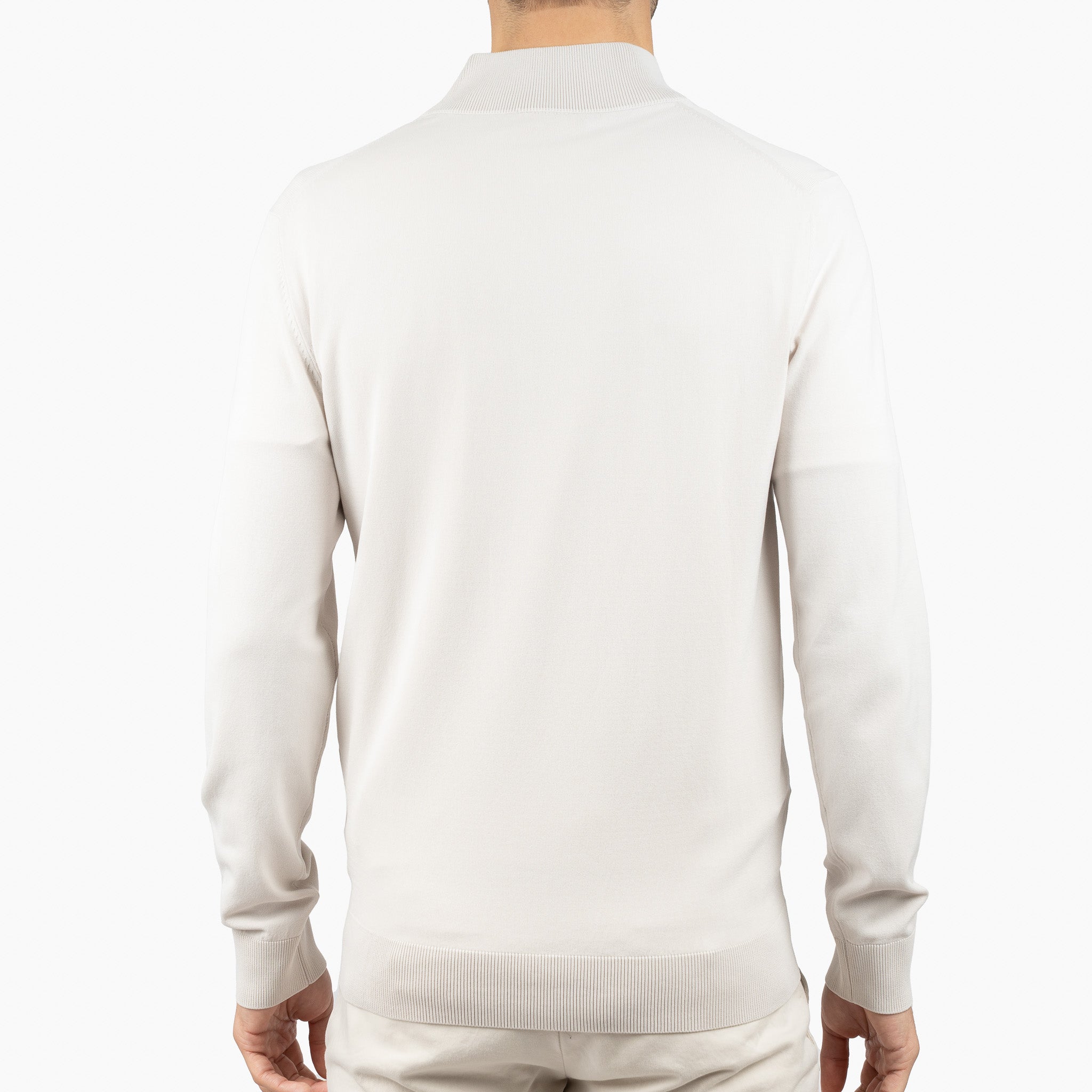 SEVEN DIALS Technische Trui met Rits Lichtgrijs | Spike