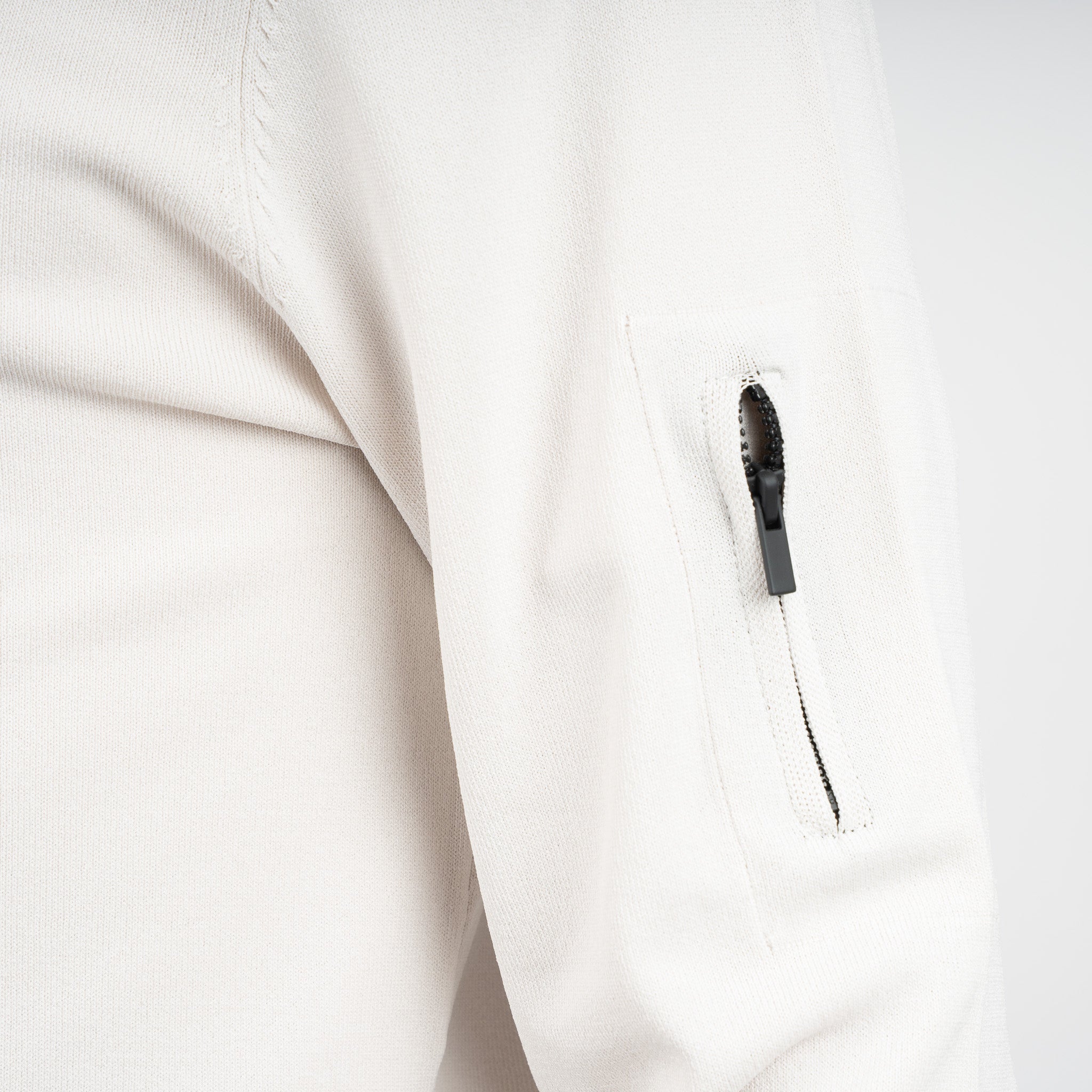 SEVEN DIALS Technische Trui met Rits Lichtgrijs | Spike