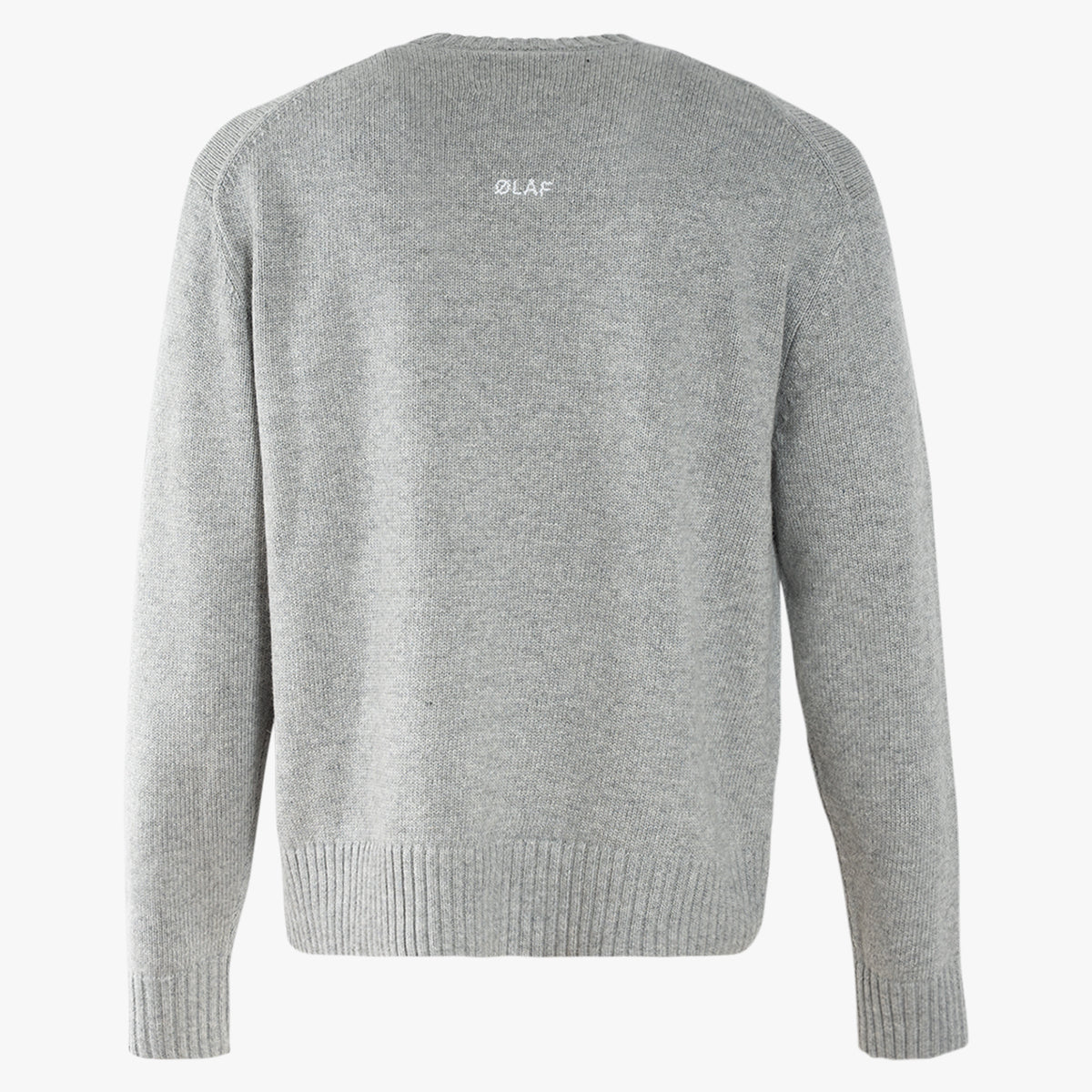 Olaf Gebreide Trui Grijs | Essential Knitted Crewneck