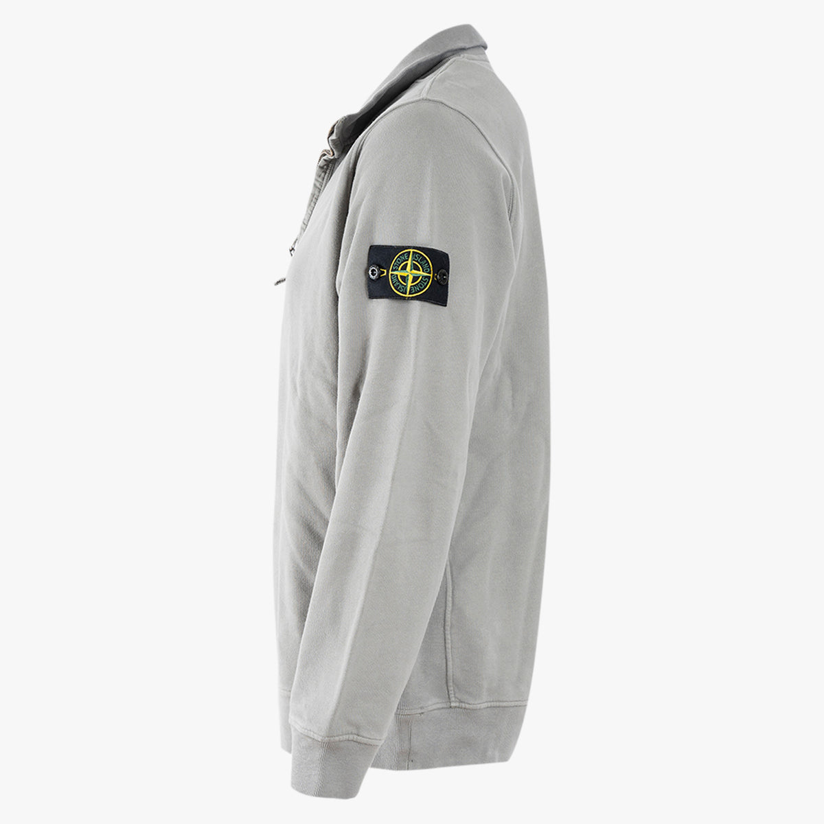 Stone Island Sweater met Rits Grijs | Brushed Cotton