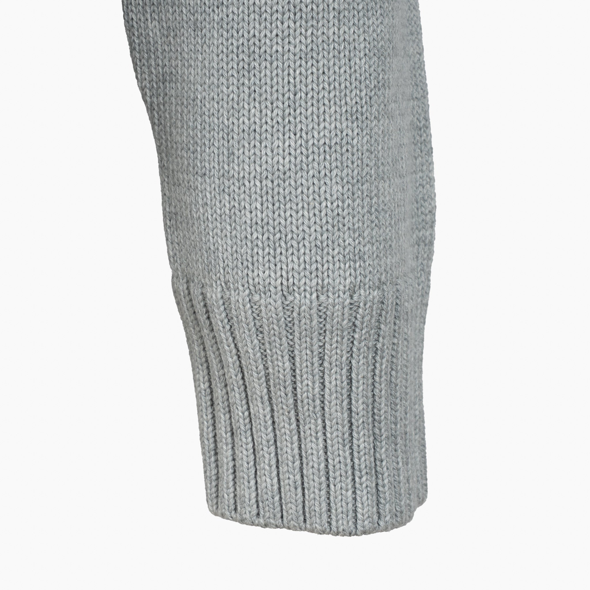 Ralph Lauren Gebreide Trui met Rits Grijs | Cotton Mockneck