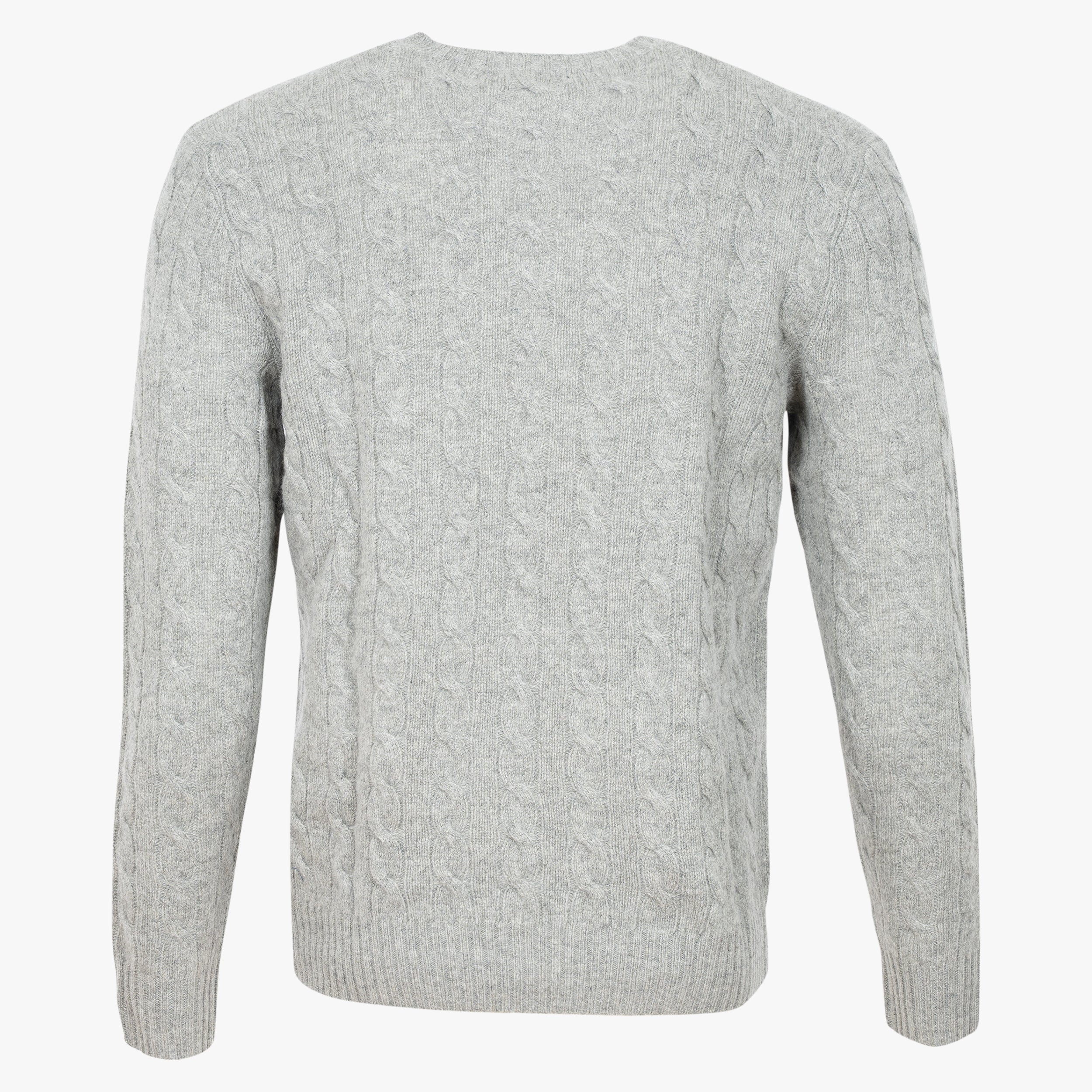 Ralph Lauren Gebreide Kabeltrui Grijs