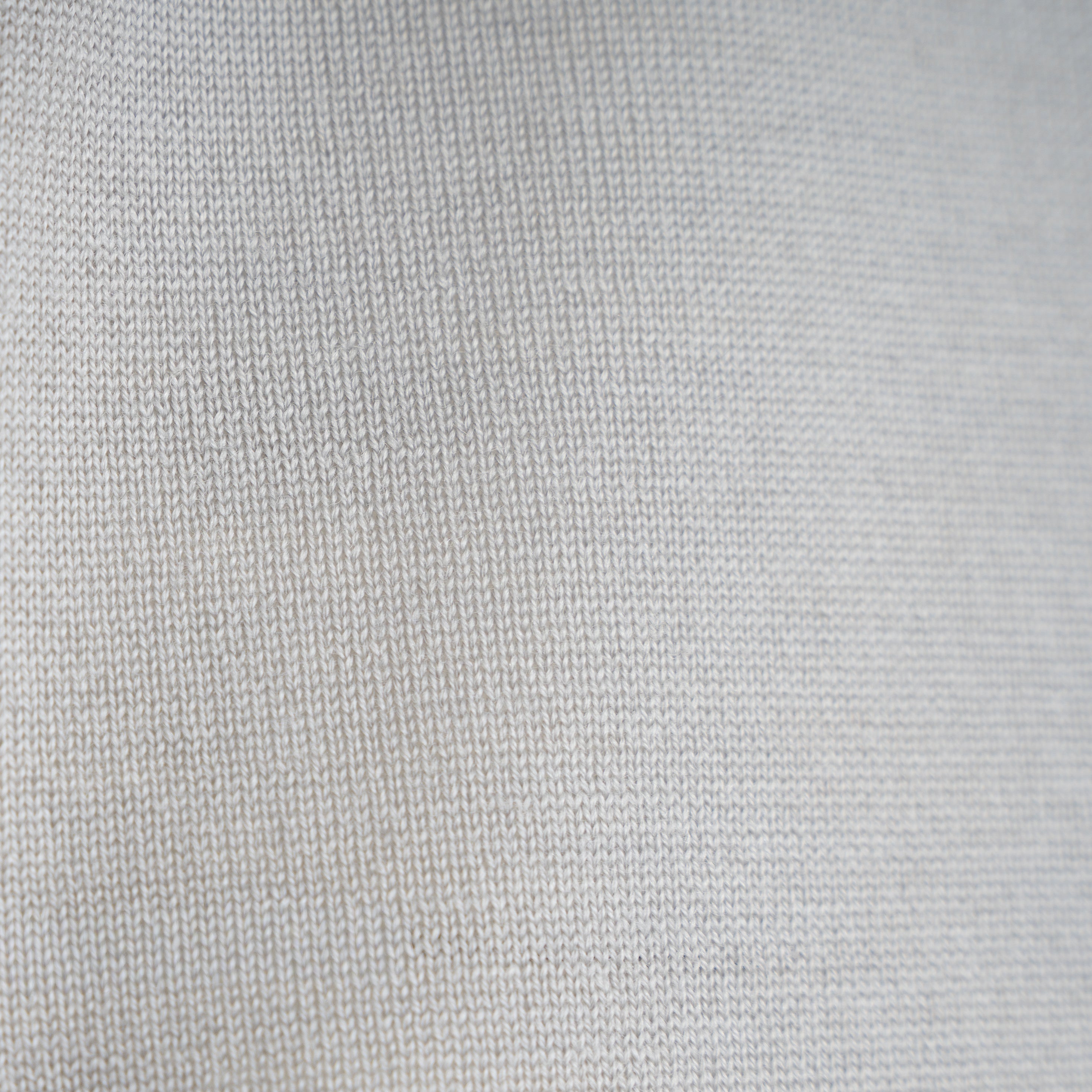 Stone Island Gebreide Polo Lange Mouw Lichtgrijs | Ghost