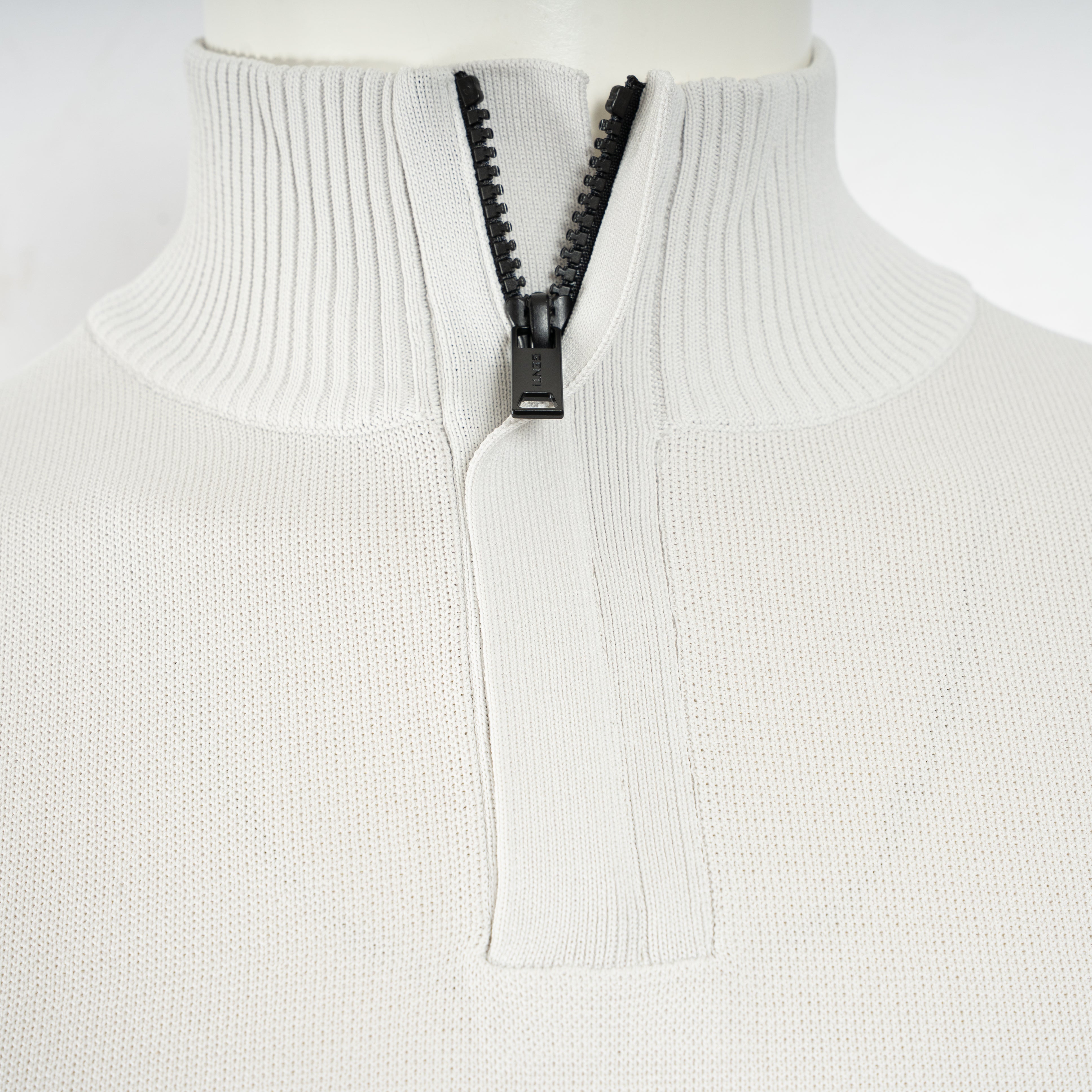 Genti Trui met Rits Kit Wit | Cool Dry