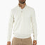 Gran Sasso Gebreide Trui met Rits Wit | Cashmere Lana