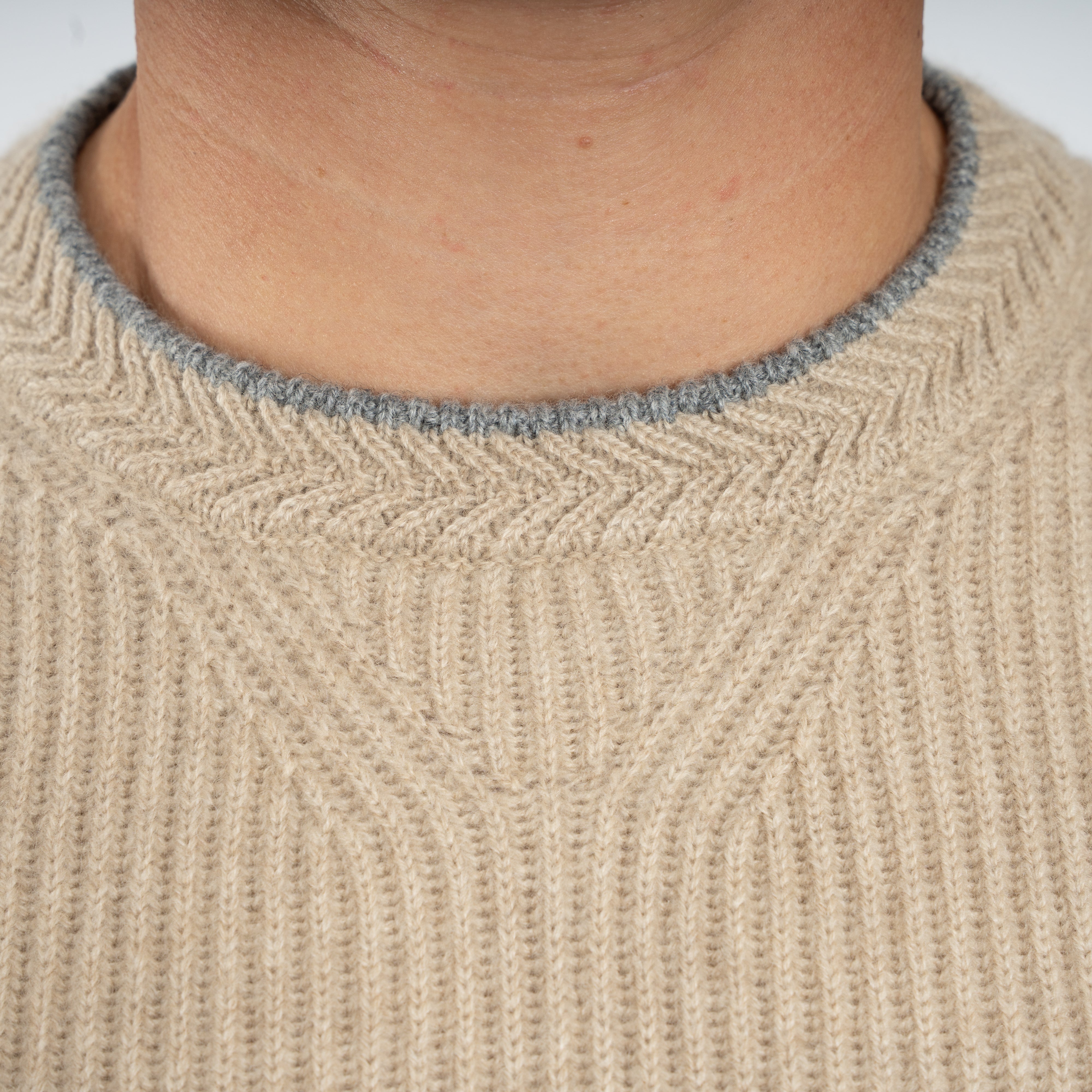Fedeli Gebreide Kasjmier Trui Beige | Argentina Vic