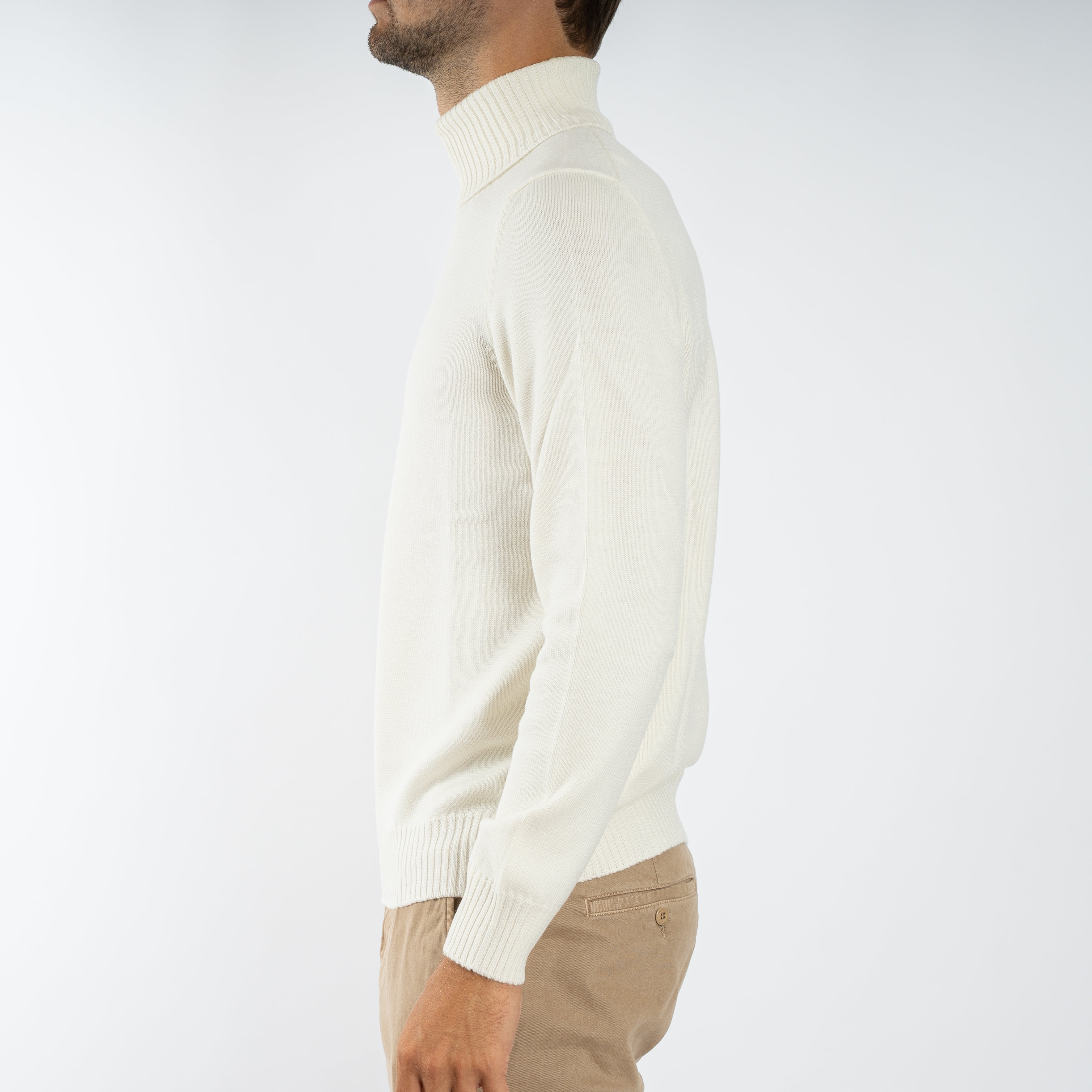 Gran Sasso Gebreide Coltrui Creme | Extrafine Merino