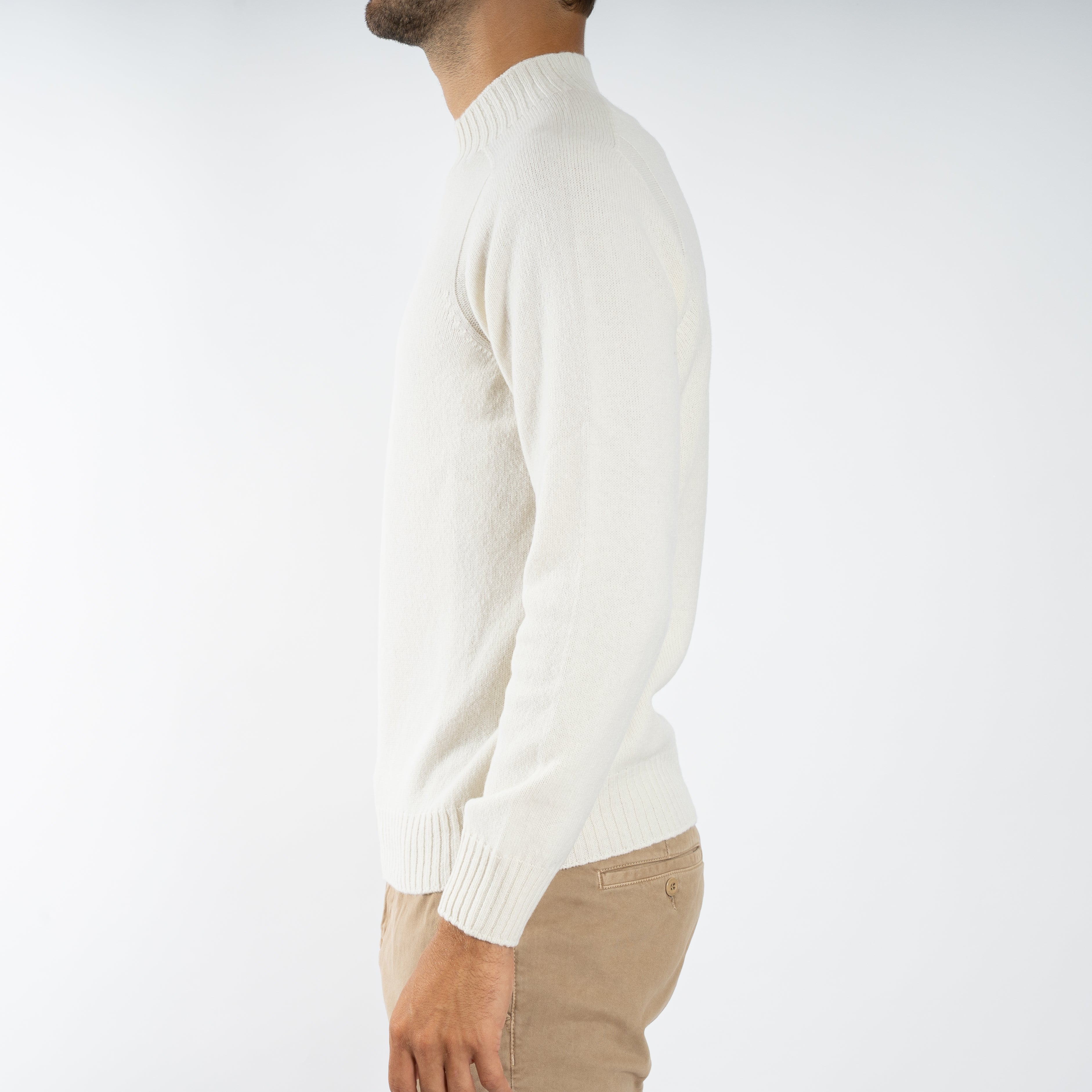 Gran Sasso Gebreide Turtleneck Creme | Super Geelong