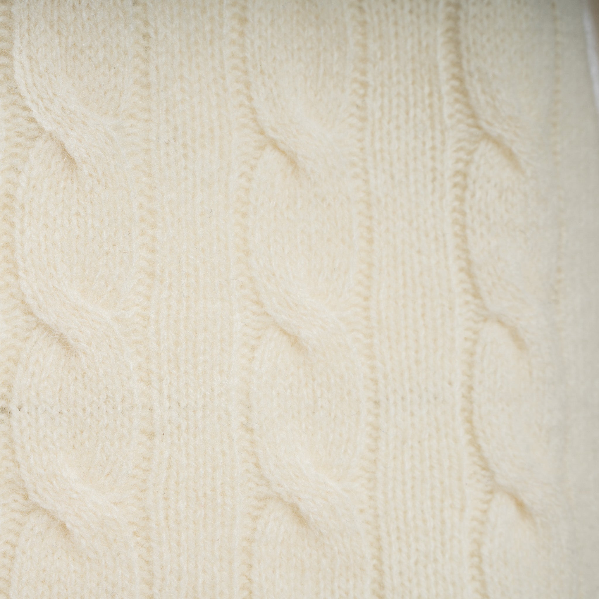 Ralph Lauren Gebreide Kabeltrui Crème | Wol-Cashmere