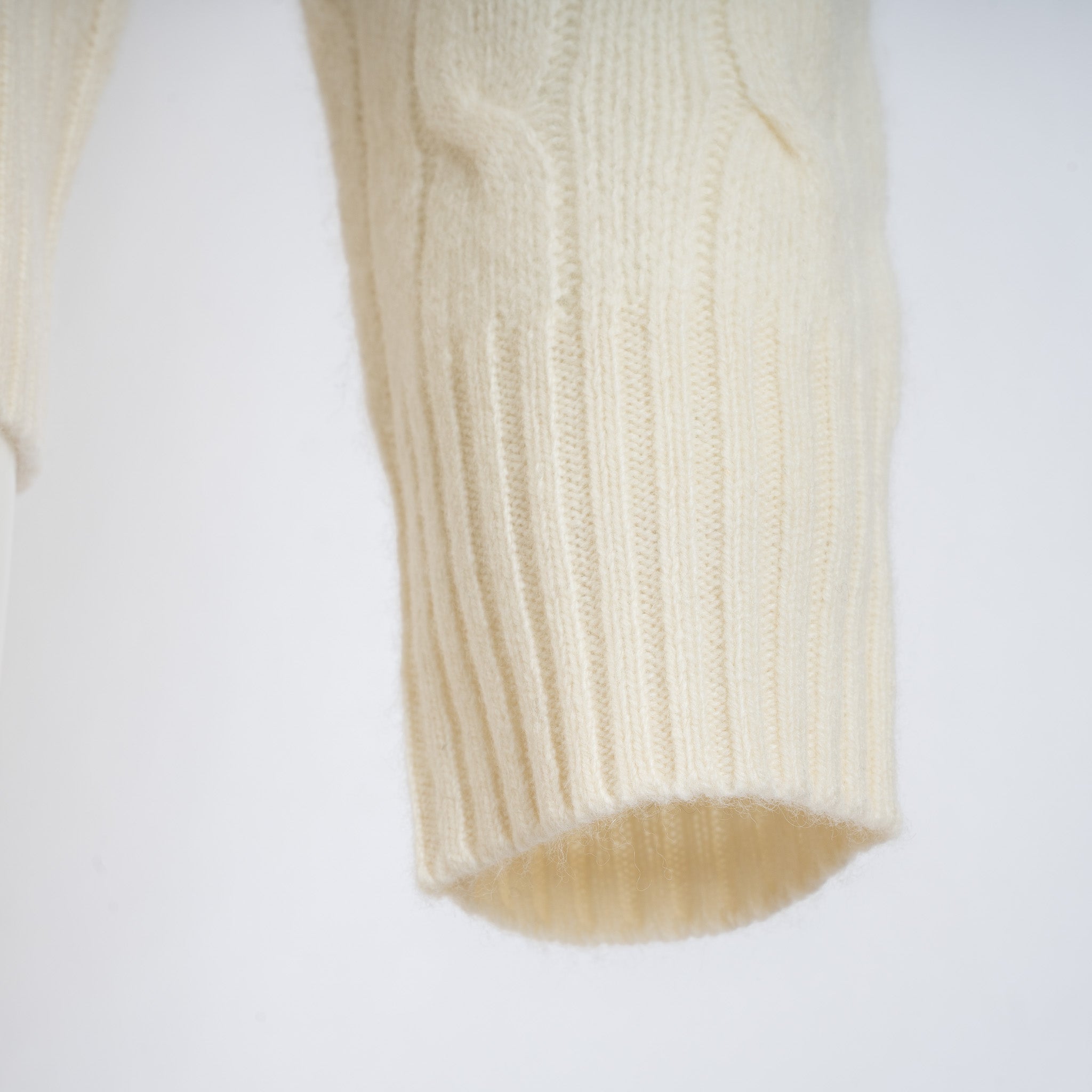 Ralph Lauren Gebreide Kabeltrui Crème | Wol-Cashmere