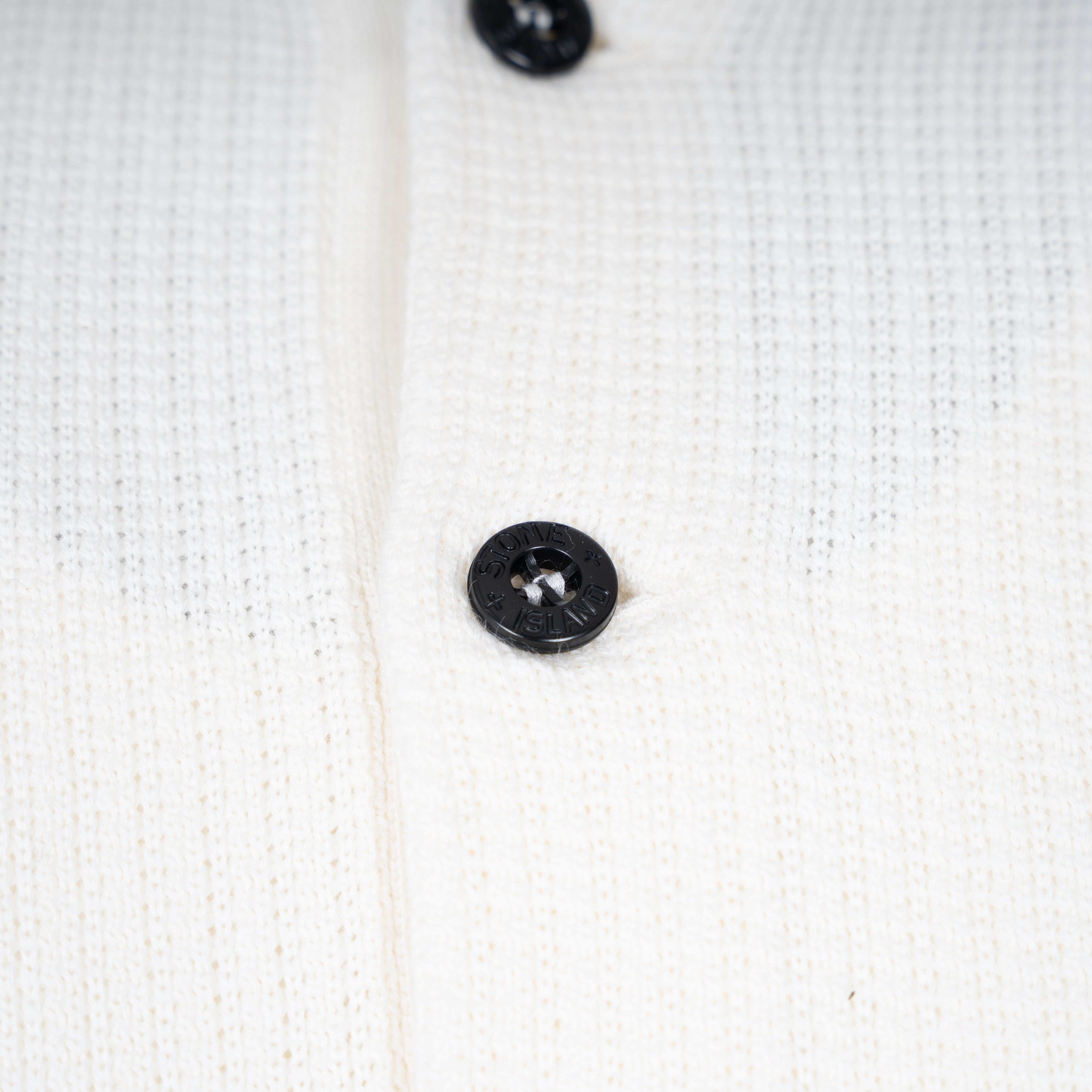 Stone Island Gebreide Polotrui Crème | Micro Stitch