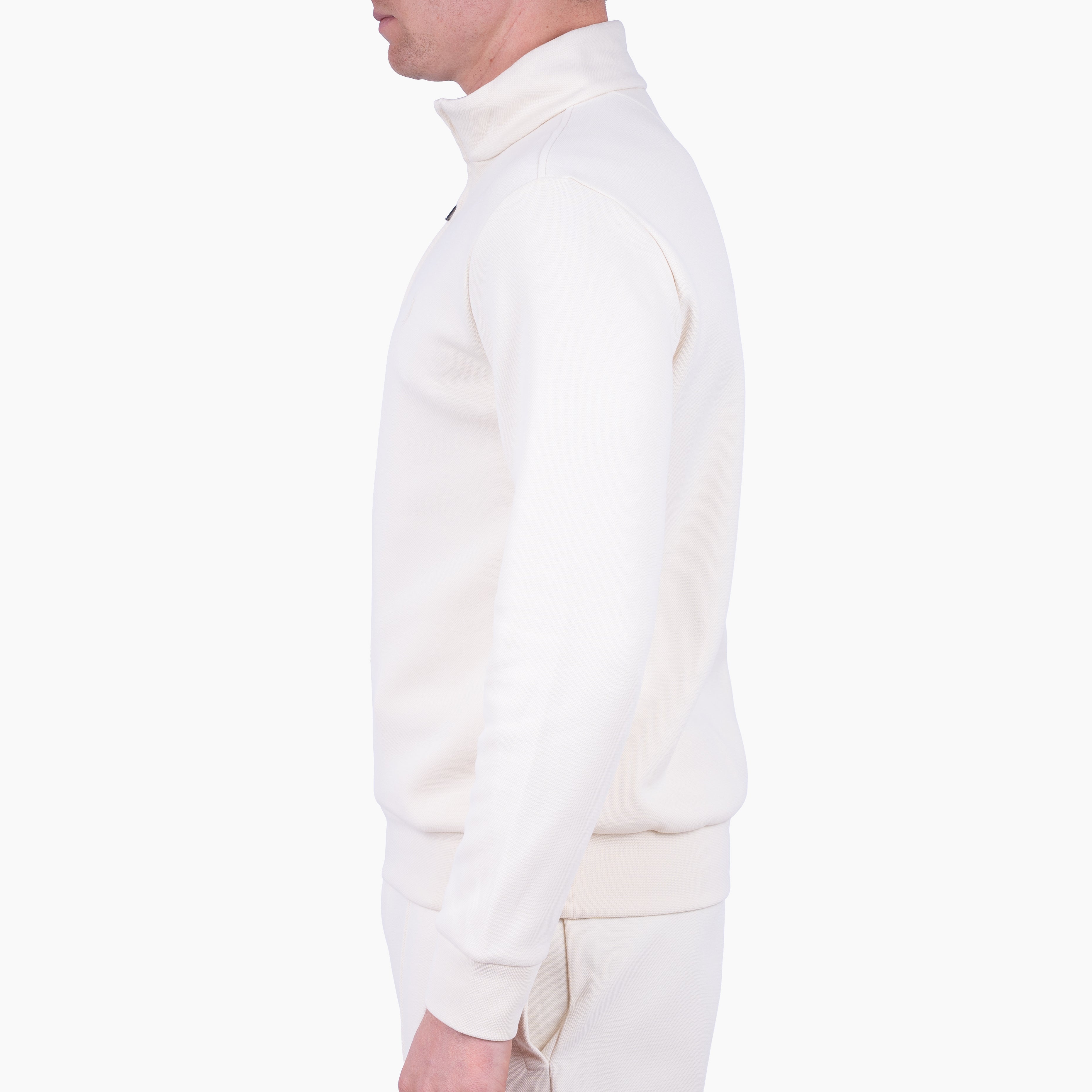 Ralph Lauren Gebreide Trui met Rits Crème | Double-Knit