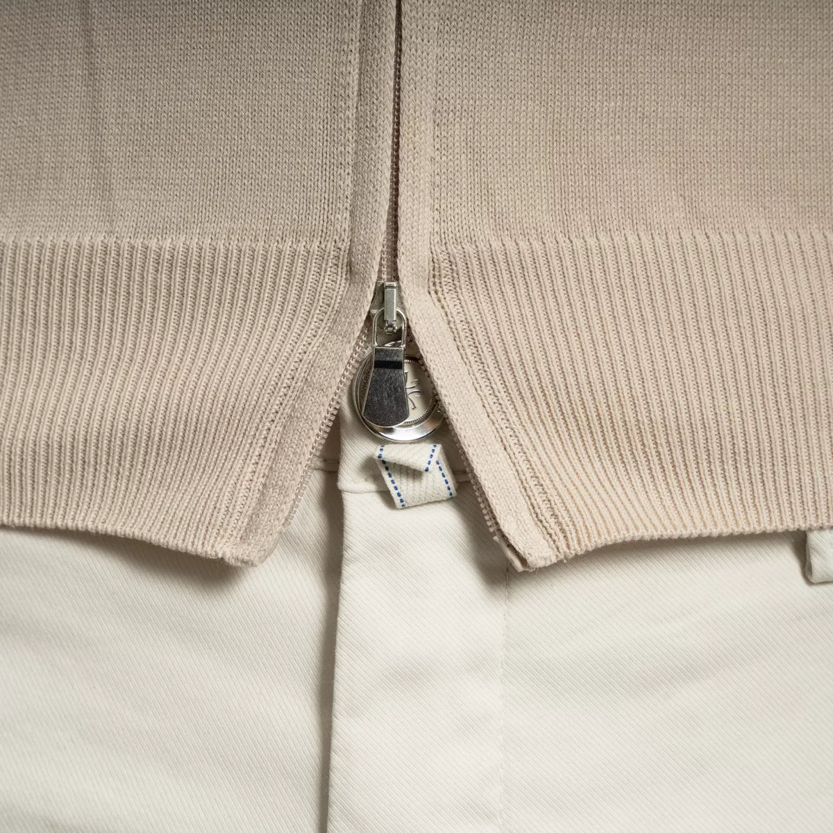 Gran Sasso Gebreide Vest Beige | Egyptian Cotton