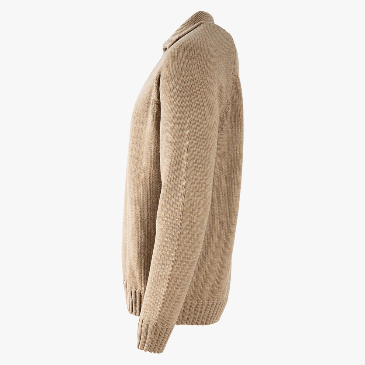 Zanone Gebreide Trui met Polokraag Camel