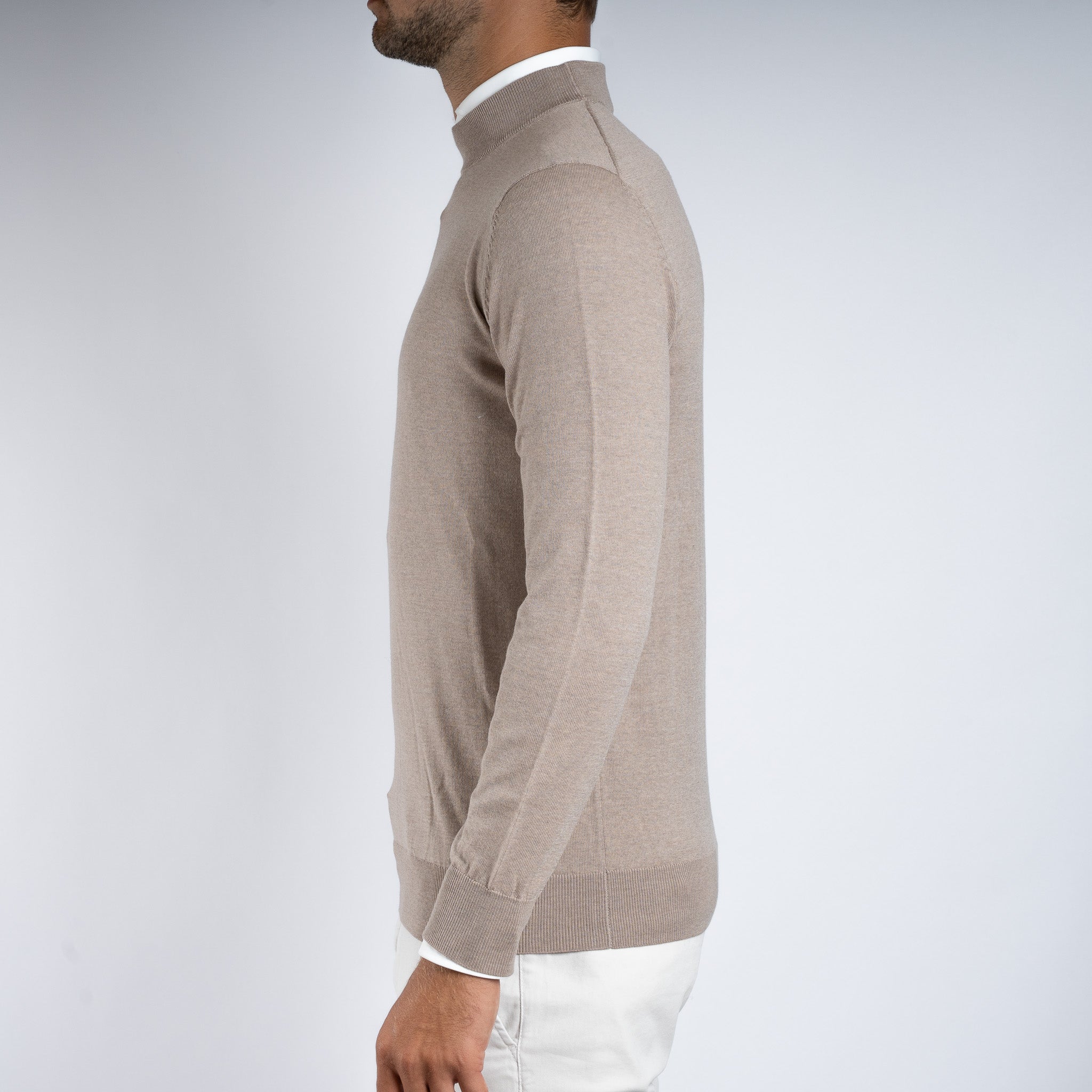 SEVEN DIALS Gebreide Turtleneck Trui Zand | Goy