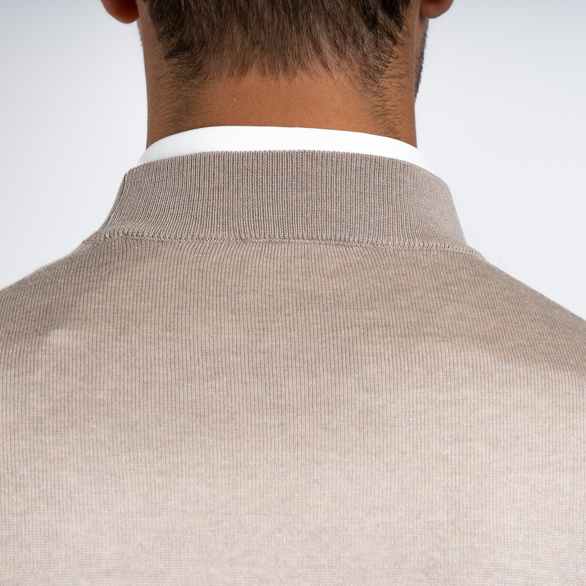 SEVEN DIALS Gebreide Turtleneck Trui Zand | Goy