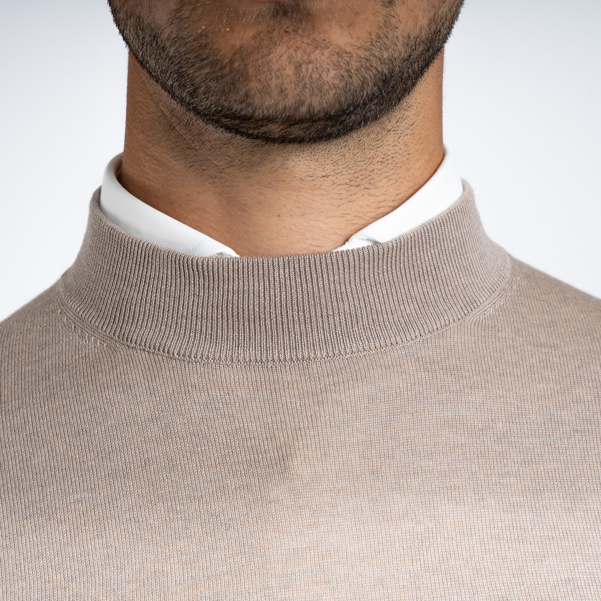 SEVEN DIALS Gebreide Turtleneck Trui Zand | Goy