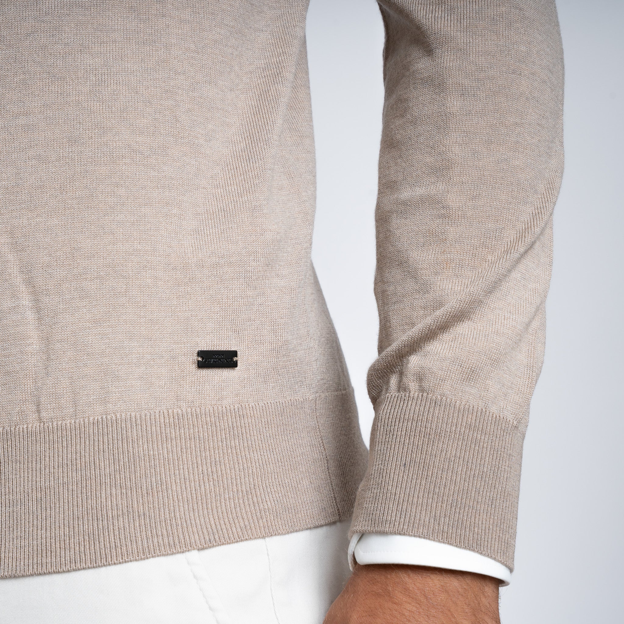 SEVEN DIALS Gebreide Turtleneck Trui Zand | Goy