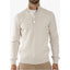 Gran Sasso Gebreide Trui met Knopenlijst Beige | Cashmere Lana
