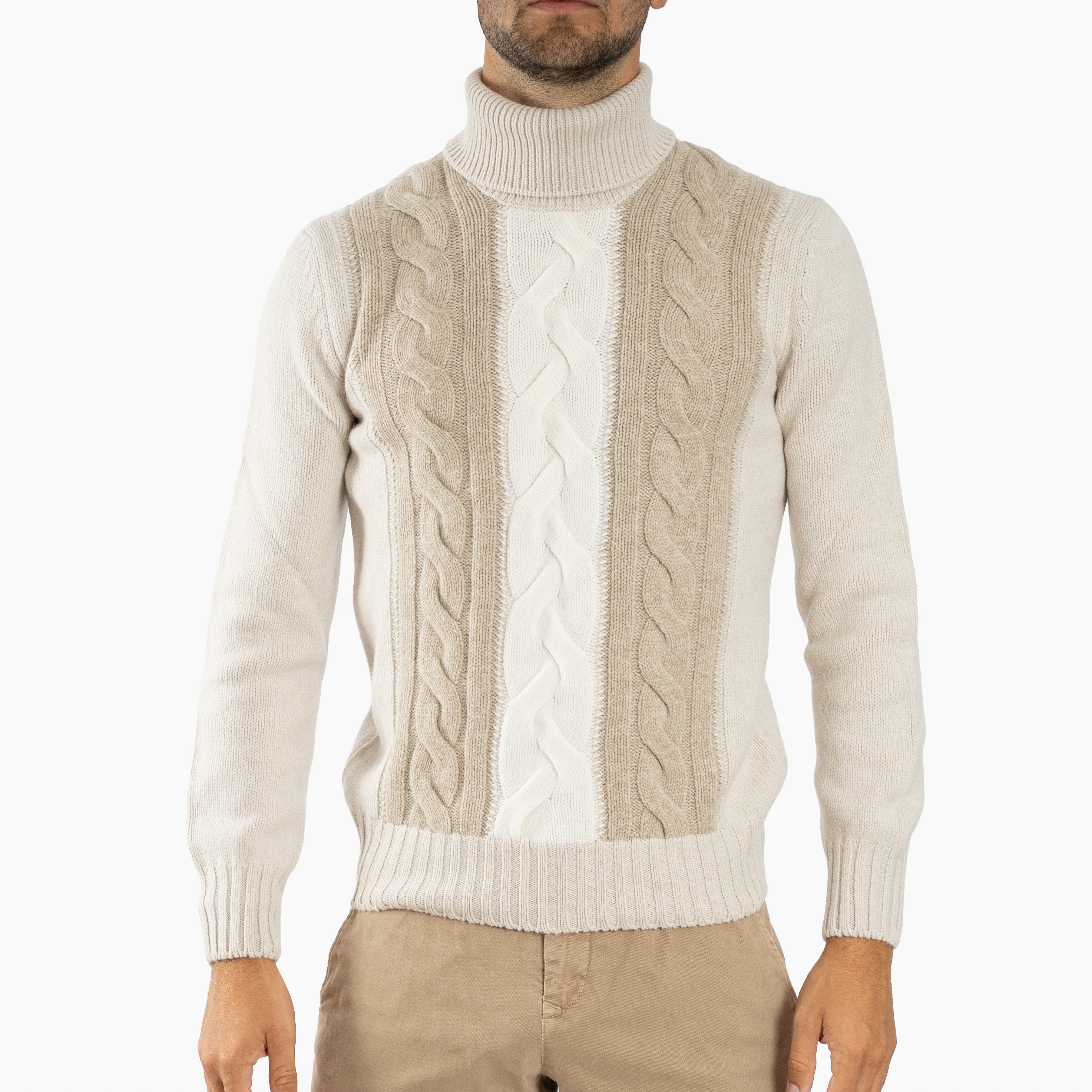 Gran Sasso Gebreide Coltrui Beige | Super Geelong