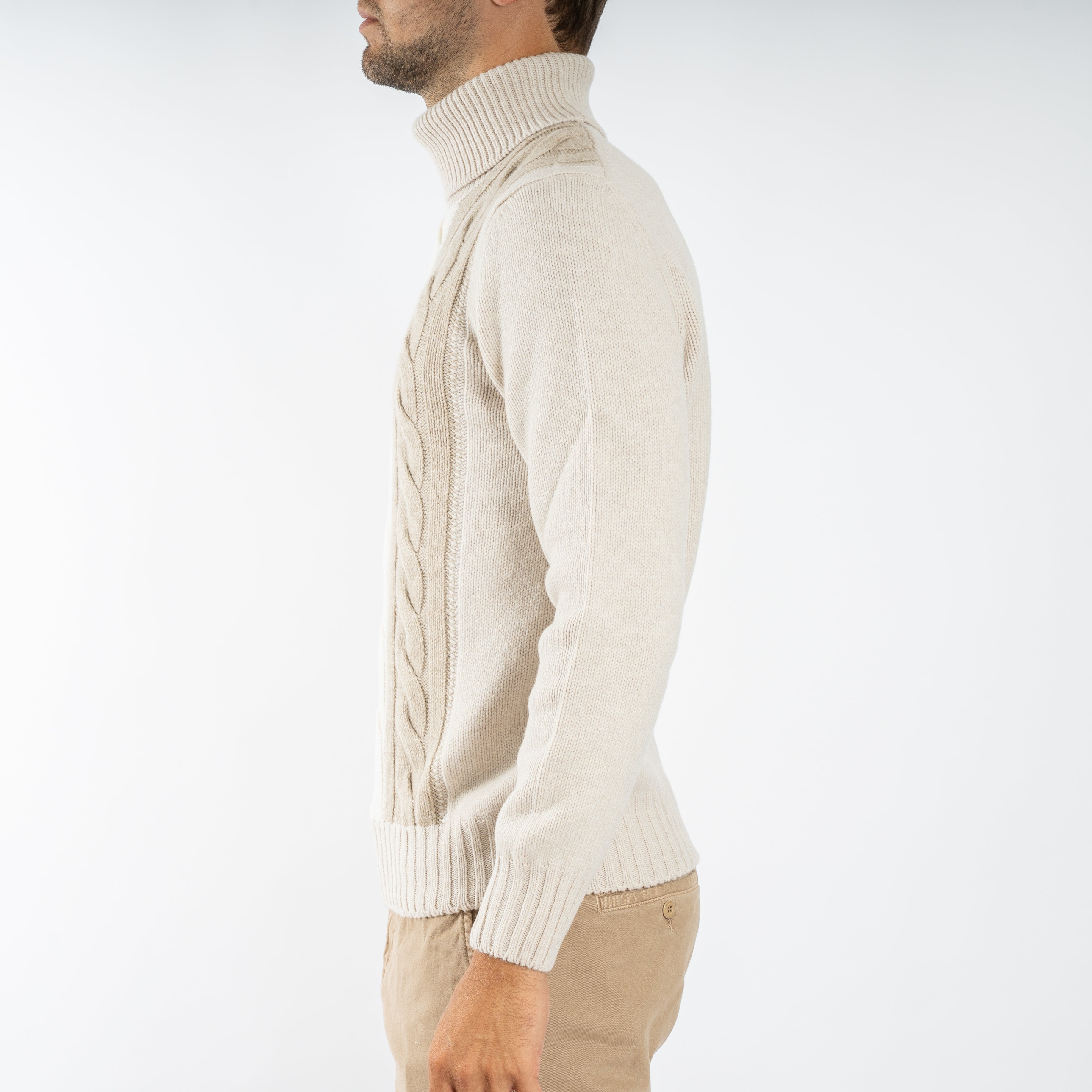 Gran Sasso Gebreide Coltrui Beige | Super Geelong