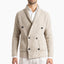 Gran Sasso Double-Breasted Cardigan Beige | Super Geelong