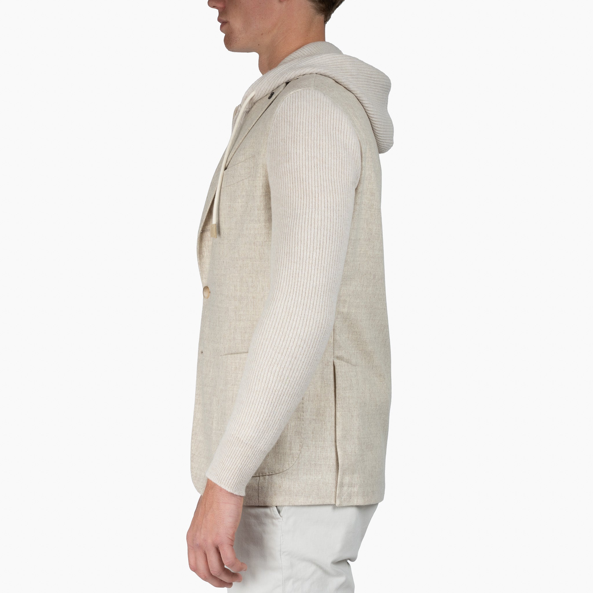 Gran Sasso Hybride Colbertjack Beige | Super Geelong