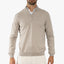 Gran Sasso Gebreide Trui met Rits Beige | Extrafine Merino