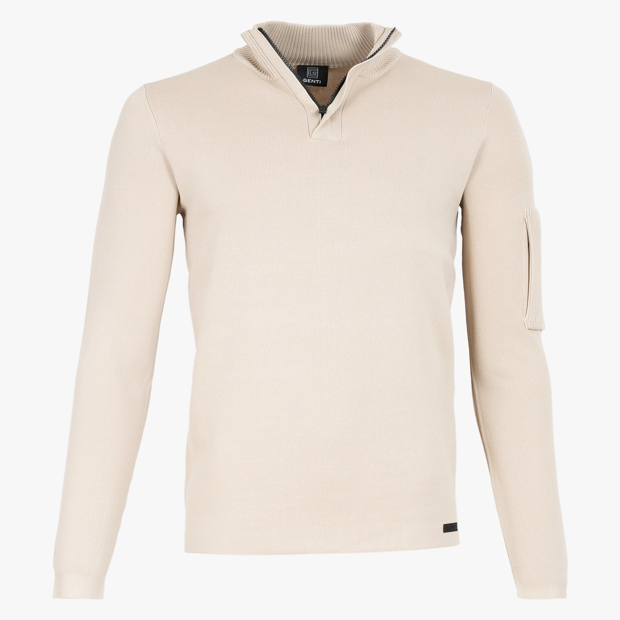 Genti Trui met Rits Beige | Cool Dry