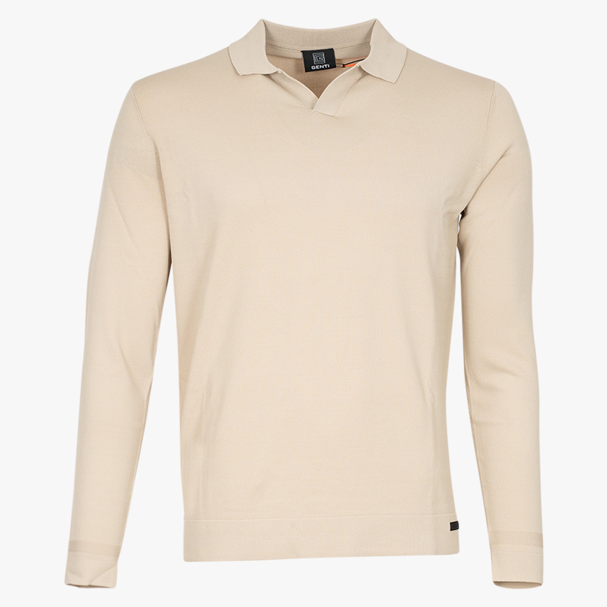 Genti Trui met Polokraag Beige | Cool Dry