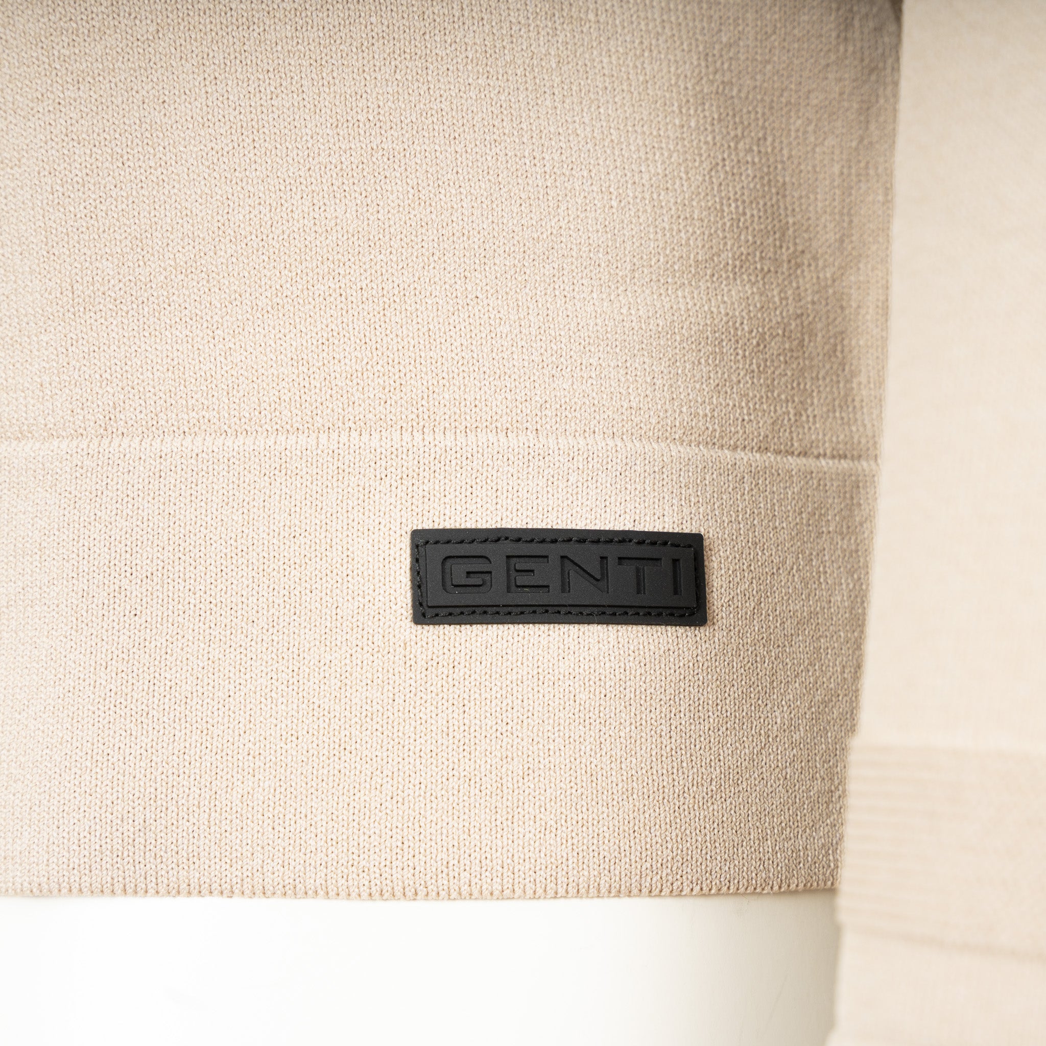 Genti Trui met Polokraag Beige | Cool Dry