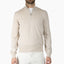 Gran Sasso Gebreide Trui met Rits Beige | Egyptian Cotton