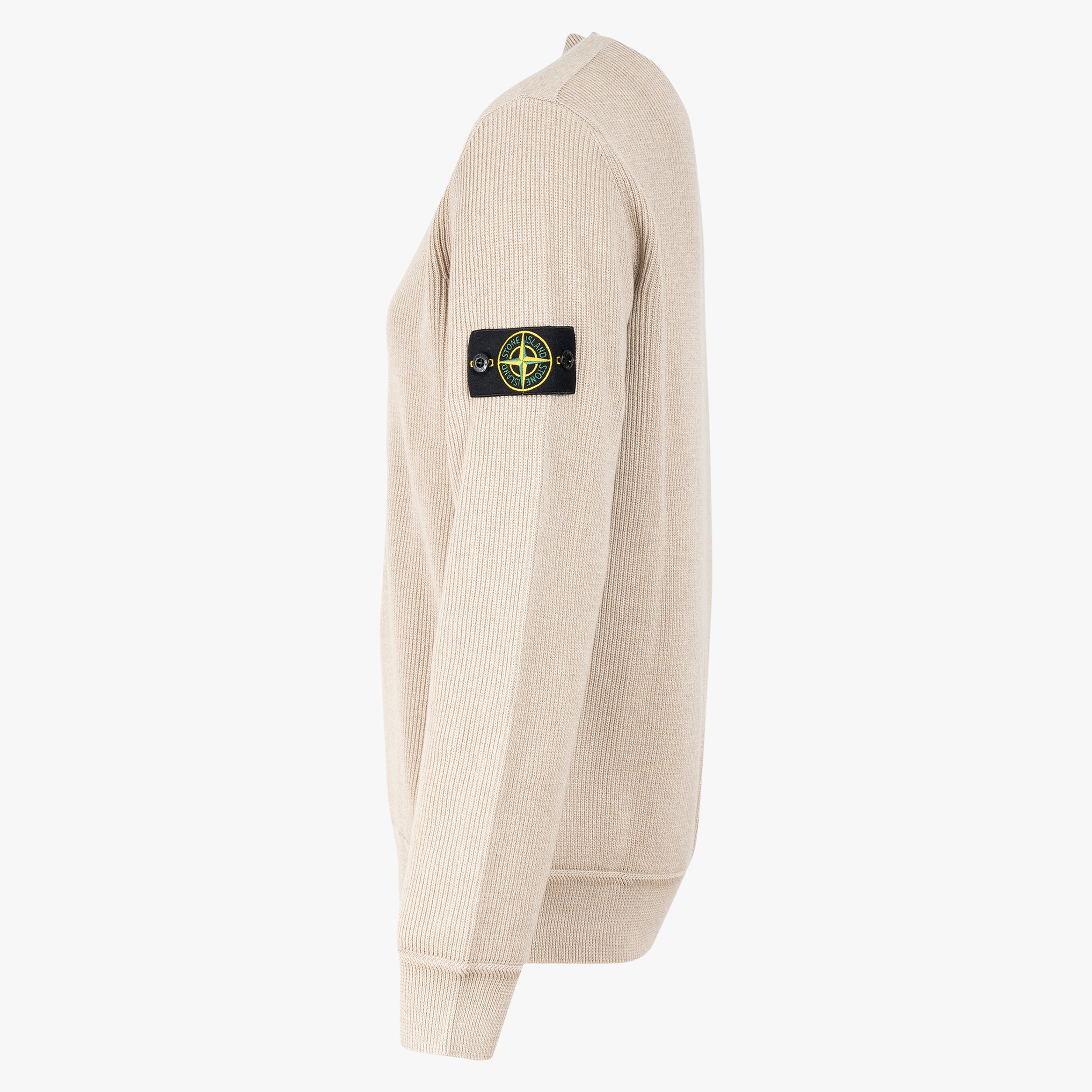 Stone Island Gebreide Trui Ronde Hals Beige | Soft Organic Cotton