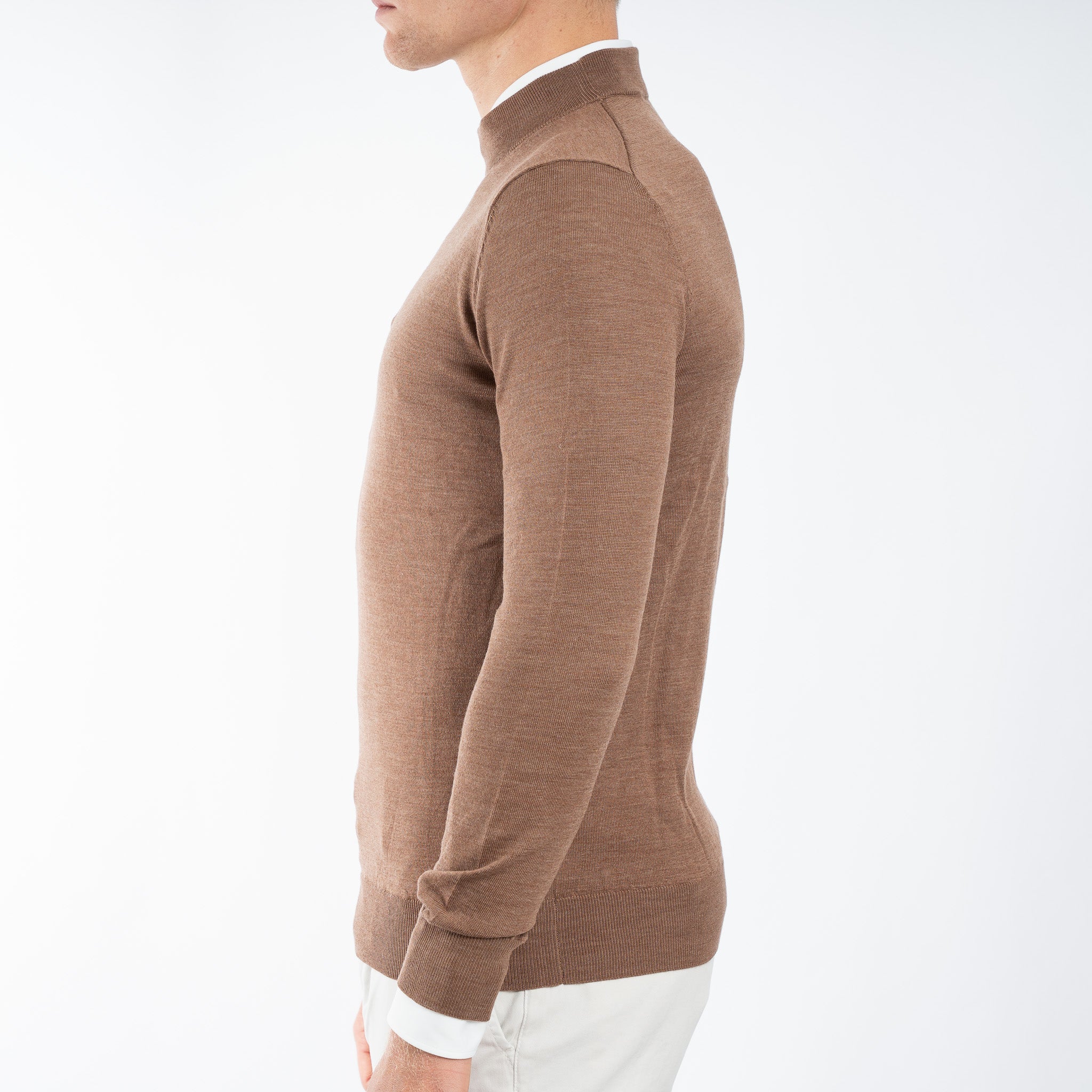 SEVEN DIALS Gebreide Turtleneck Trui Camel | Goy
